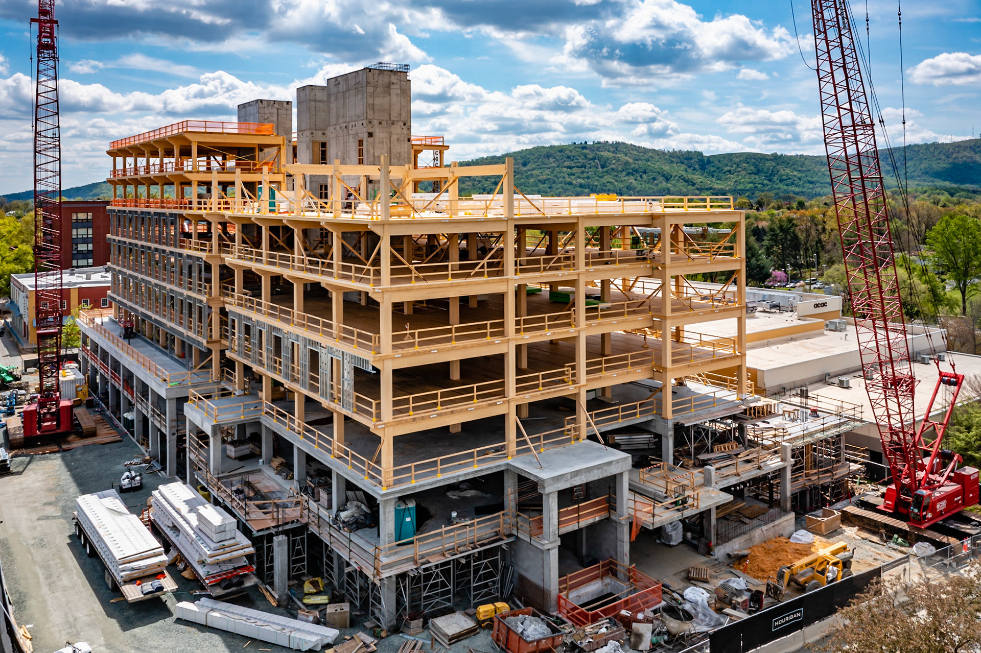 Apex Clean Energy in Charlottesville VA., a cross laminated timber building