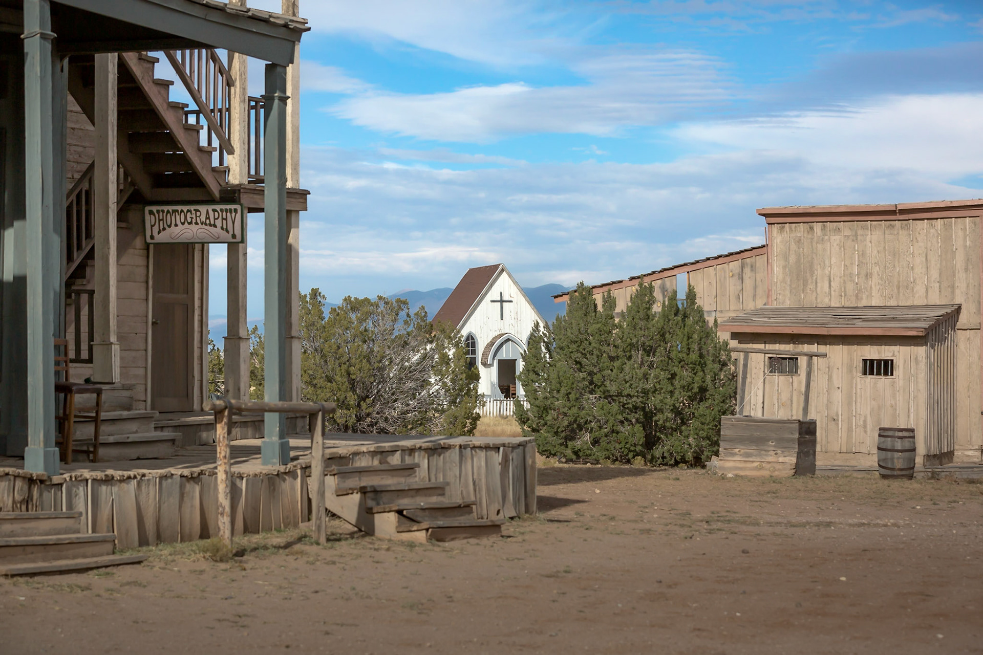 Abandoned movie set outside of Santa Fe