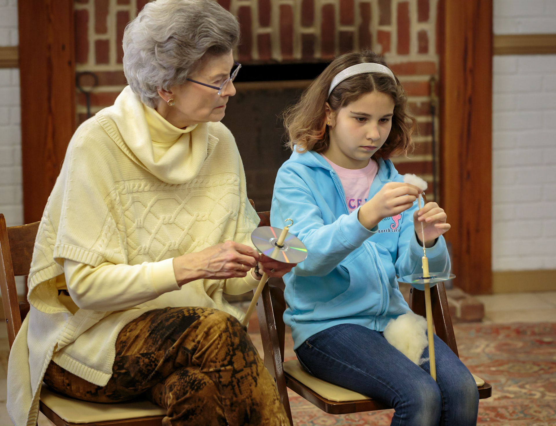 Grandmother with granddaughter
