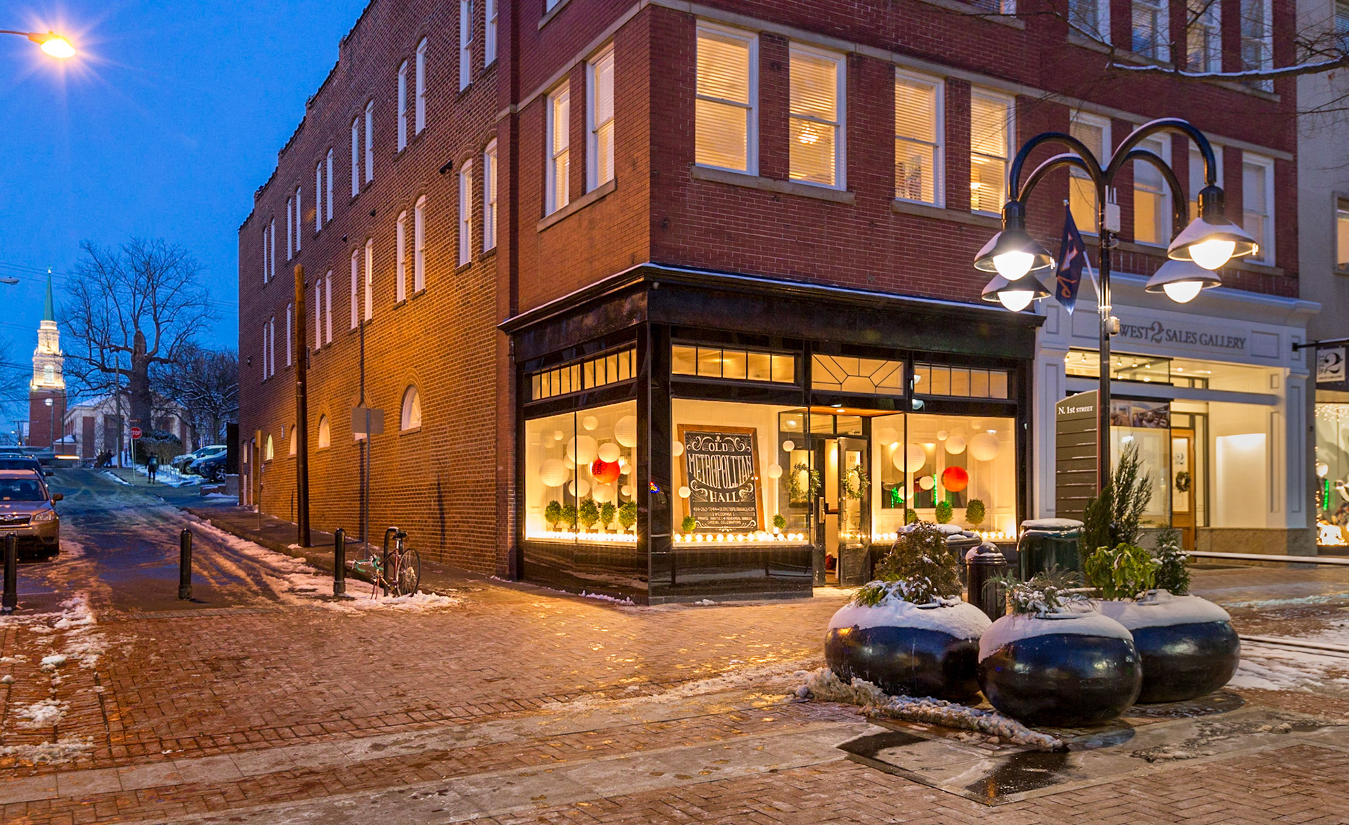 Old Metropolitan Hall on Charlottesville downtown mall