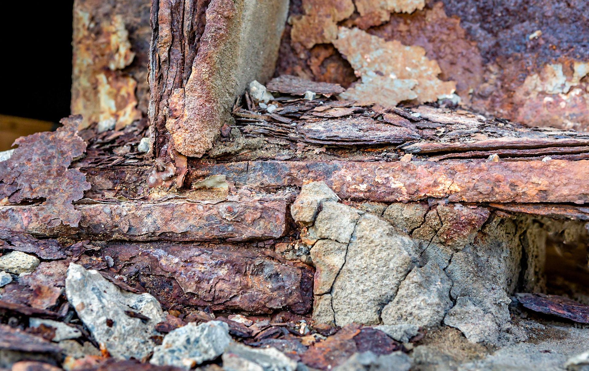 The decay of the I-beams is the reason why the Belmont Bridge is being replaced
