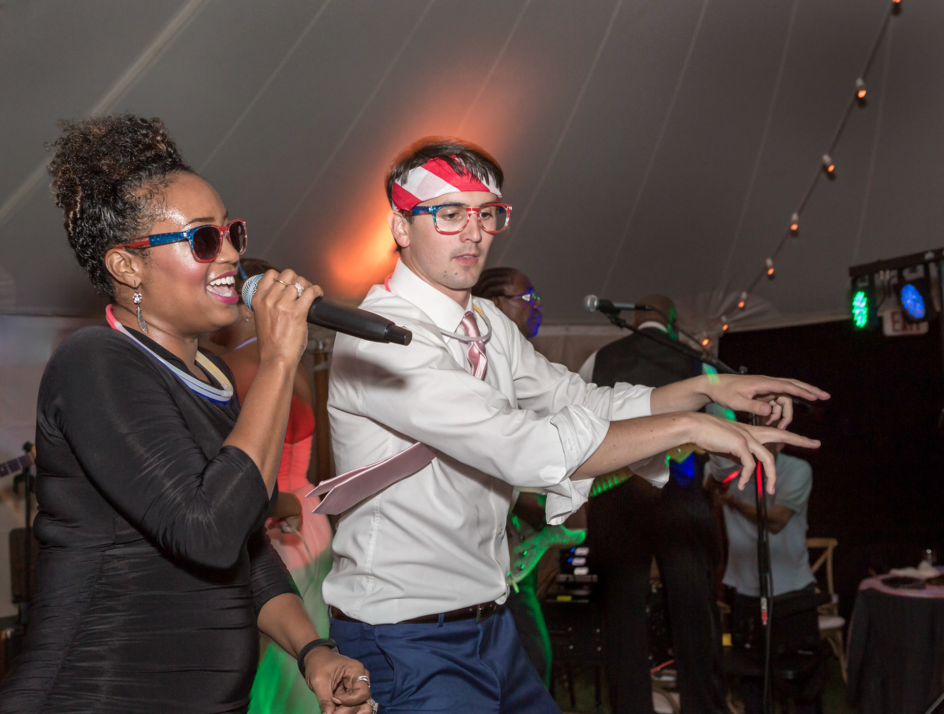 Sing along at a weddomg reception