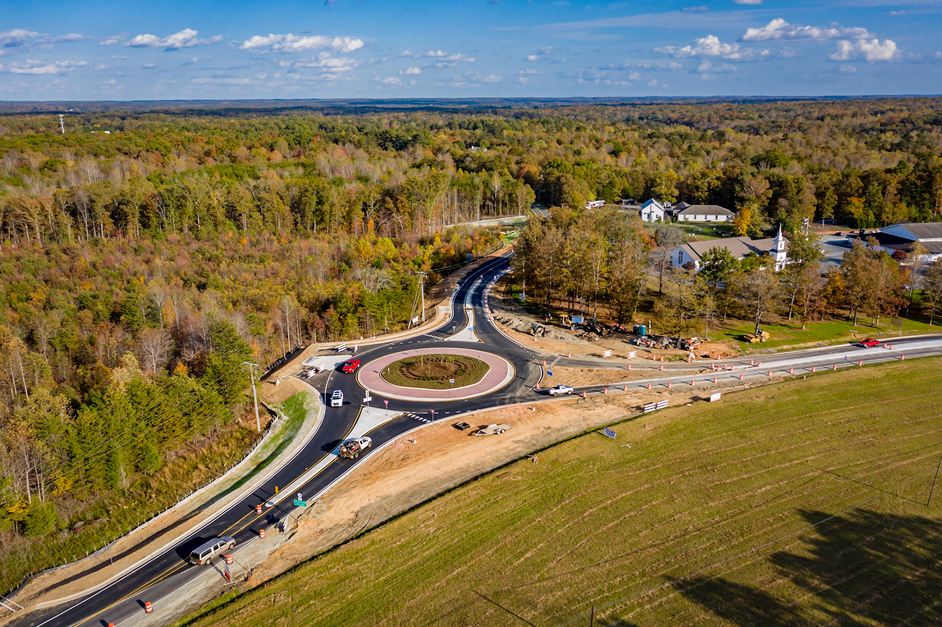 Roundabout construction starts at the intersection of Route 53 and Lake Monticello Road