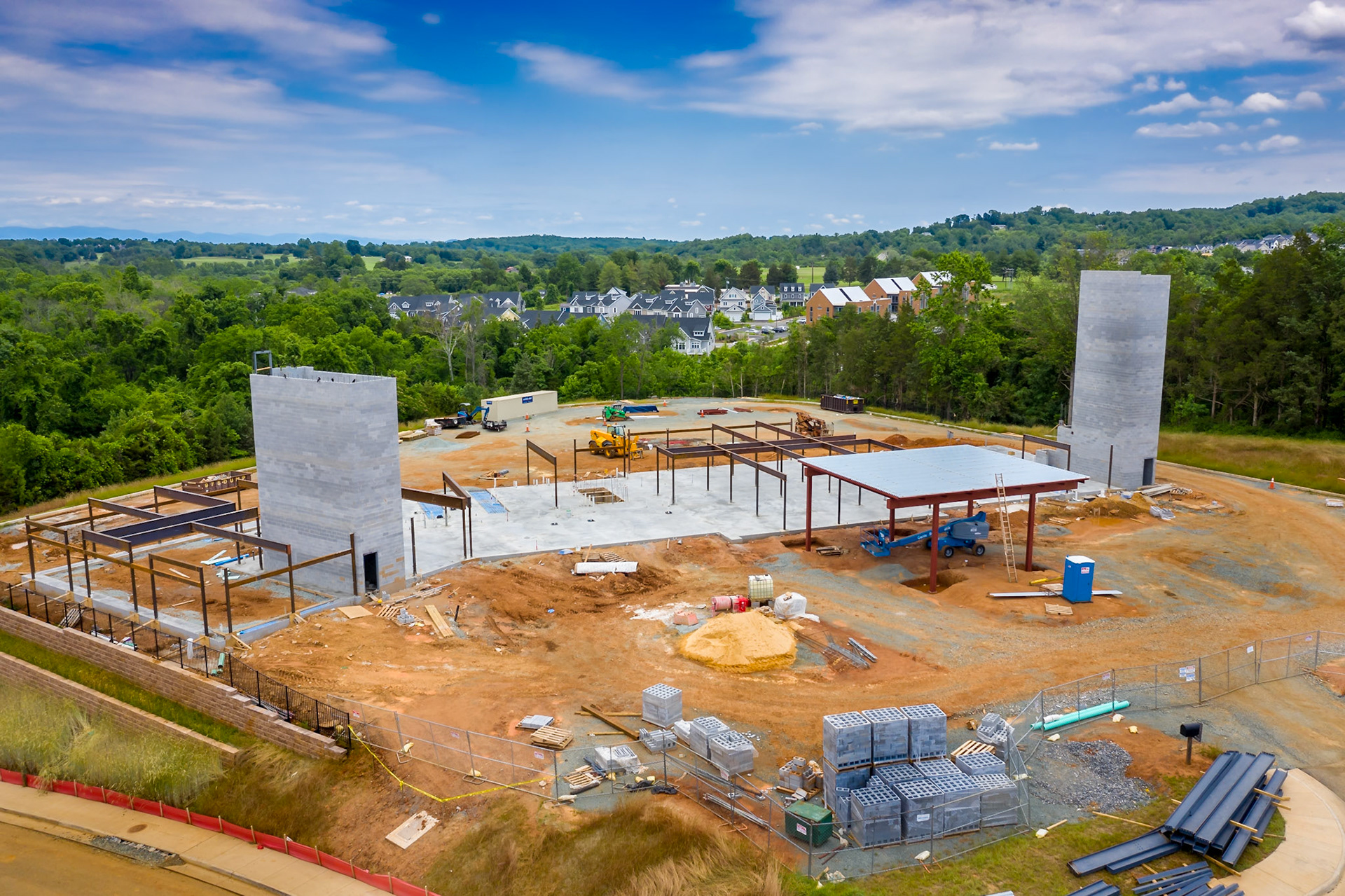 Construction of the Holiday Inn in the Pantops area in Charlottesville, VA.