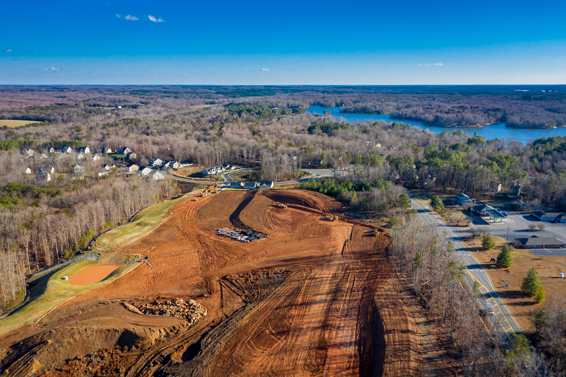 The start of the Village Oaks development