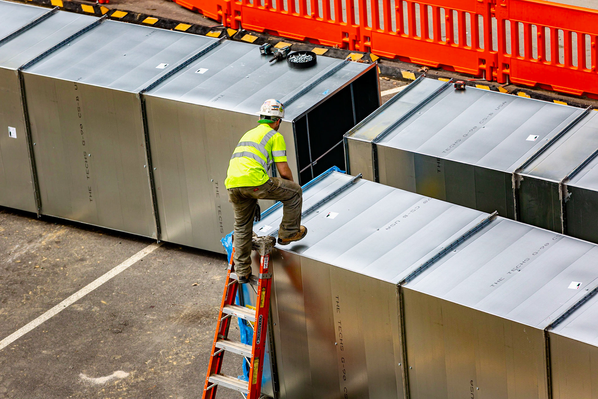Construction at the University of VA.