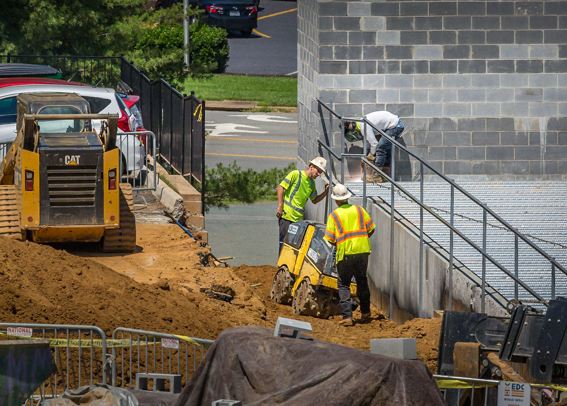 6/26/2020 photo of construction work on Storage Sense facility.
