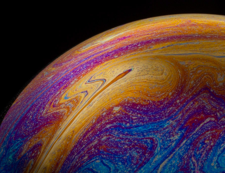 The beauty of a simple soap bubble