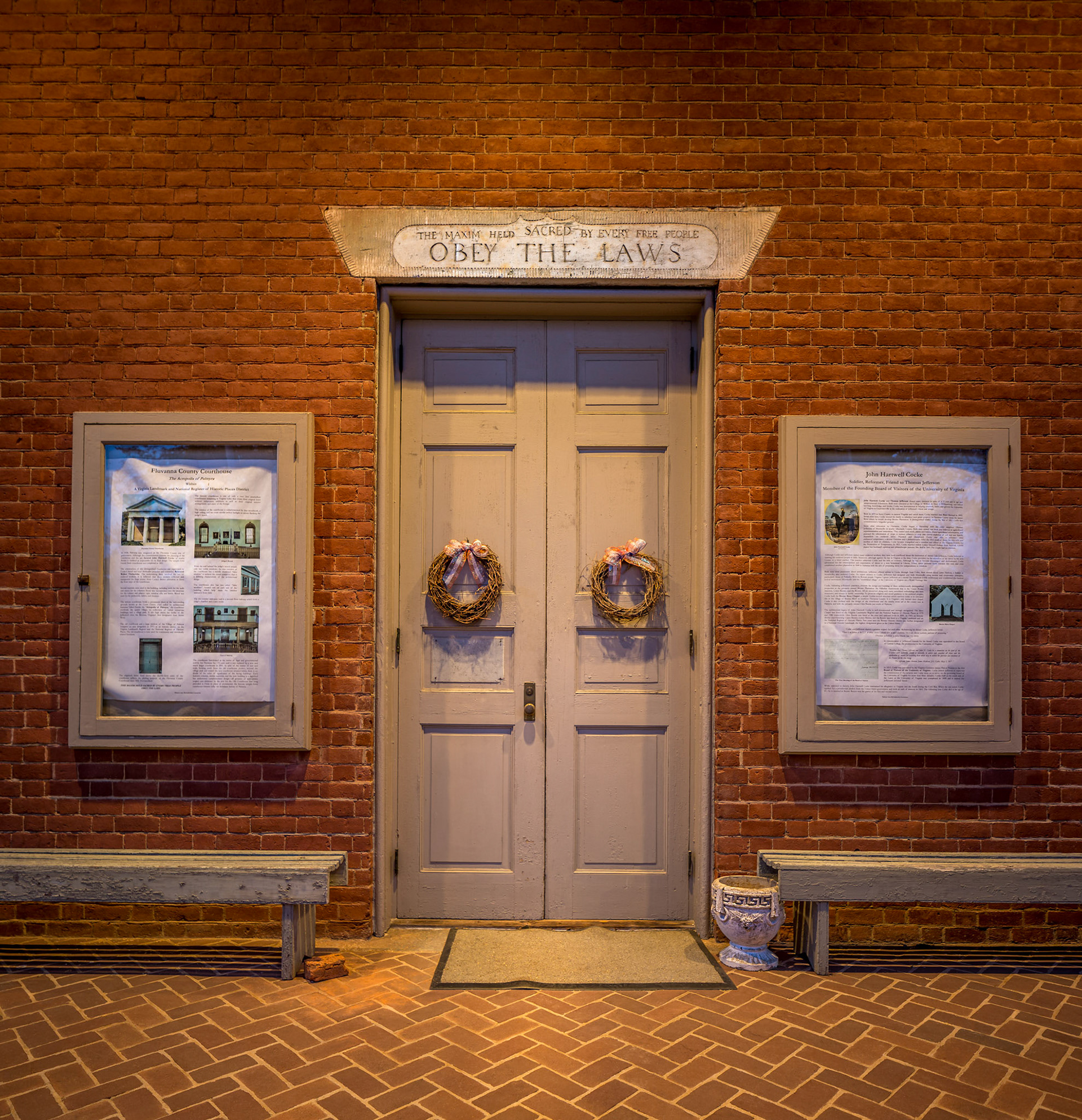 Historical Court House Entrance
