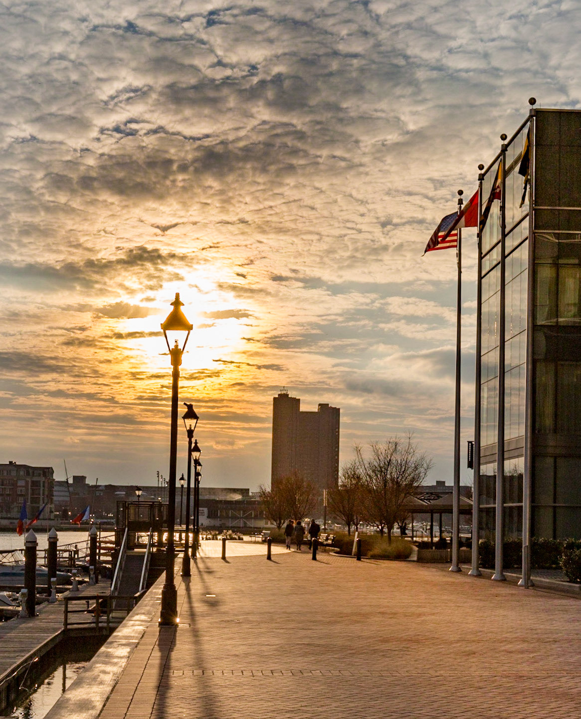 A beautiful sunset in Baltimore