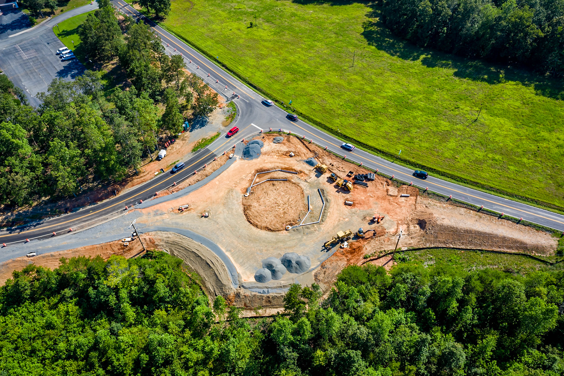 Roundabout construction starts at the intersection of Route 53 and Lake Monticello Road