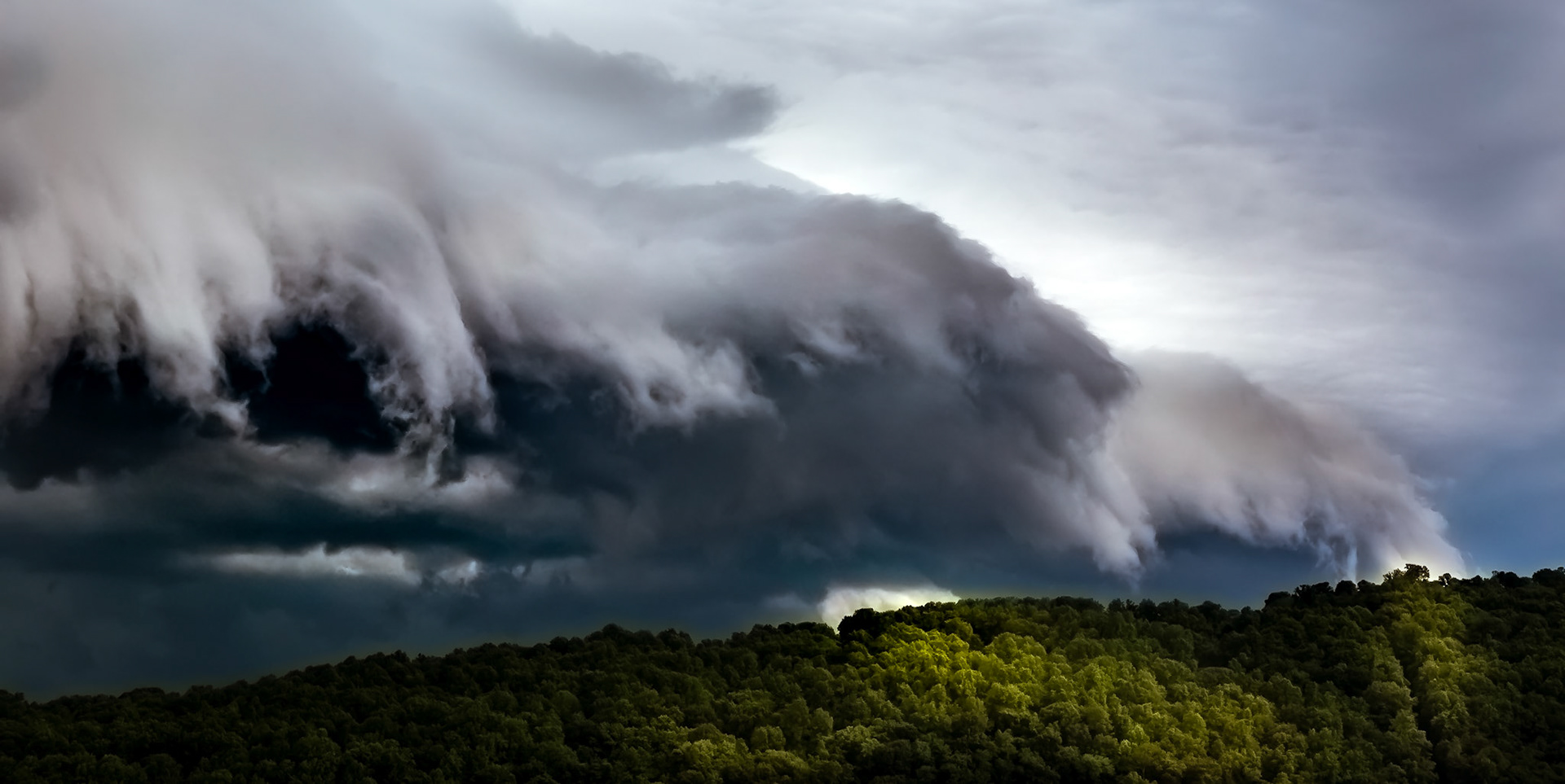 Angry looking clouds