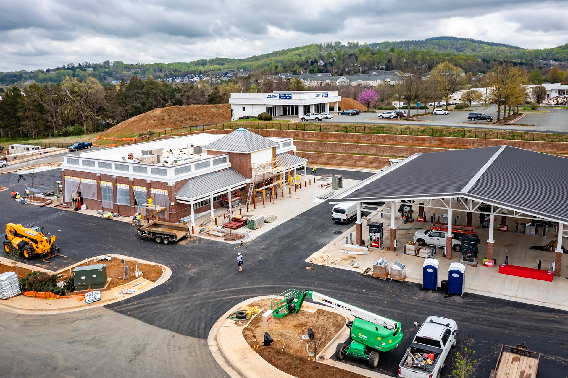 Construction for the new Wawa nearing completion