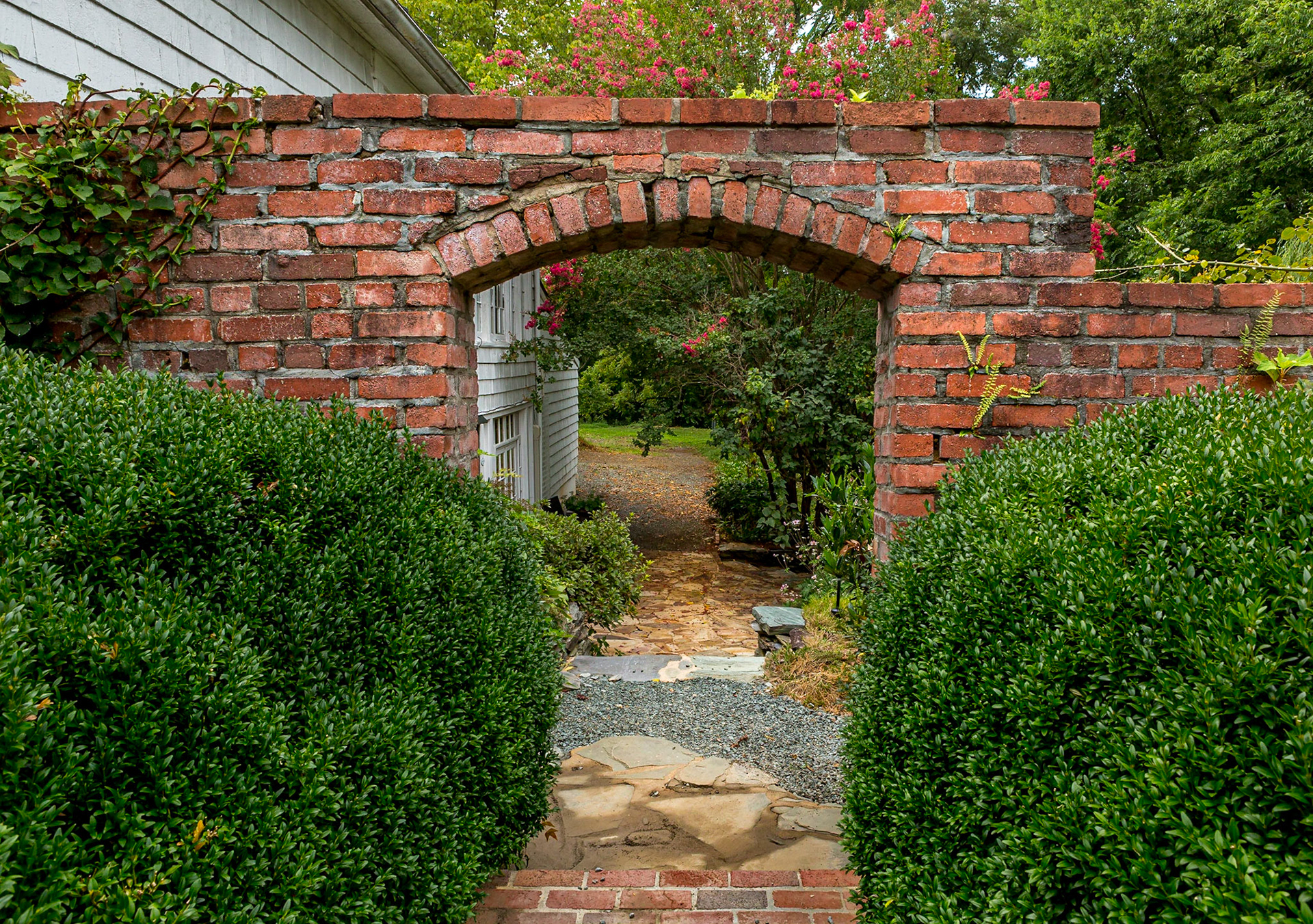 A brick arch at The Clifton