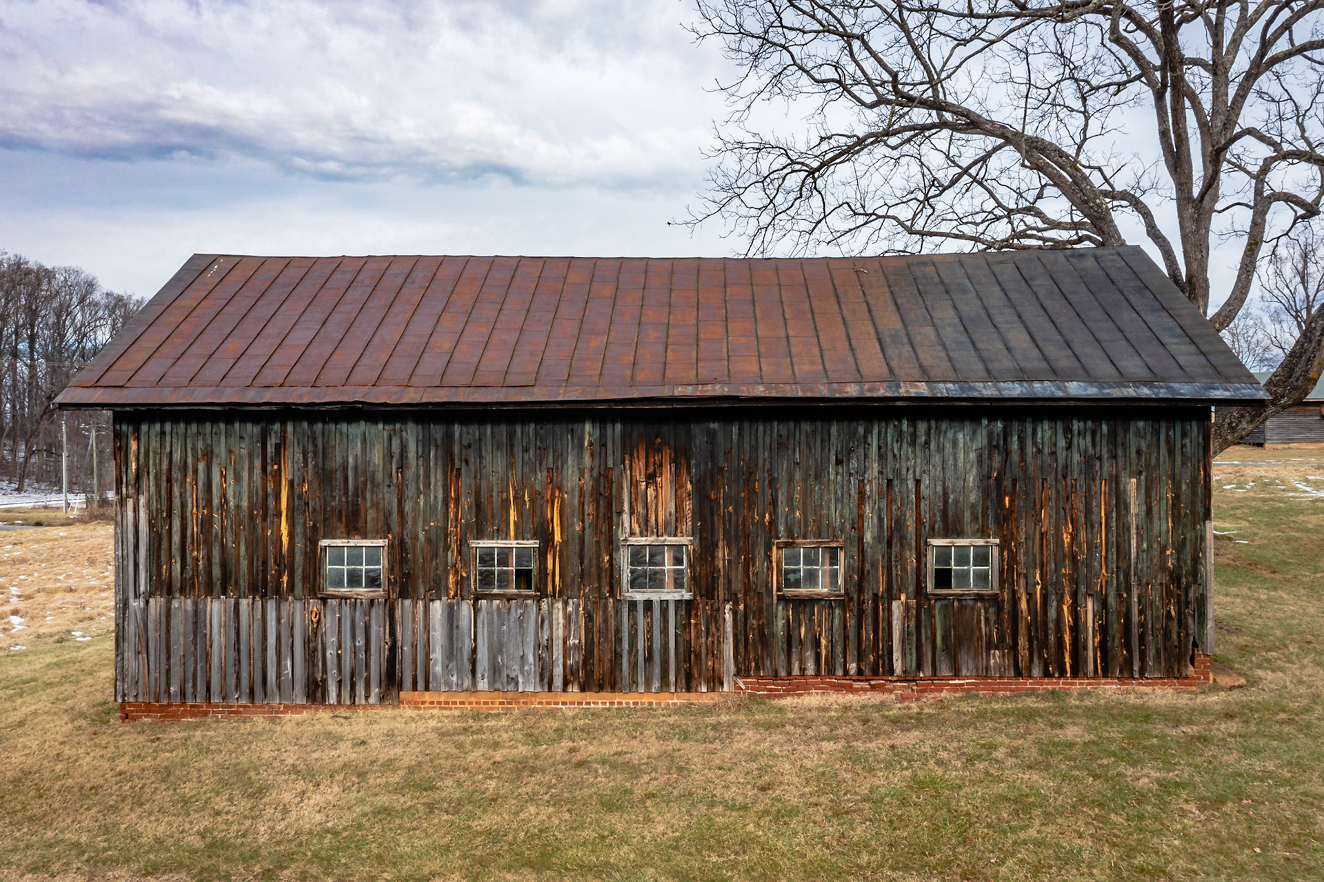One of many barns at James Madison's Montpeler