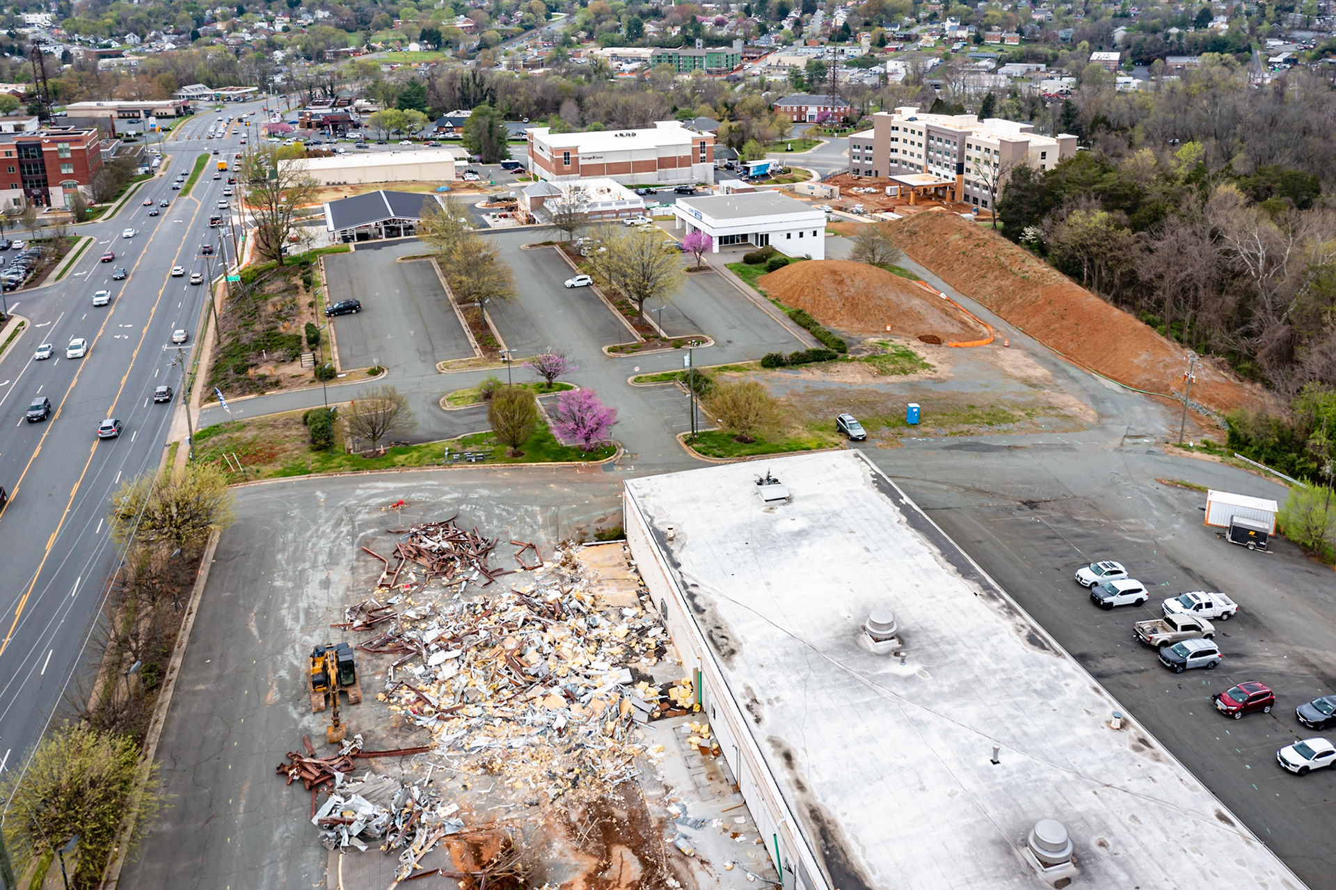 Flow motors starts the renovations of the old Ford dealership location on Pantops