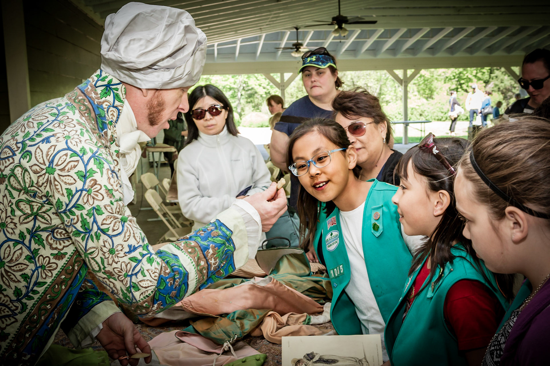 Girl Scouts are always eager to learn