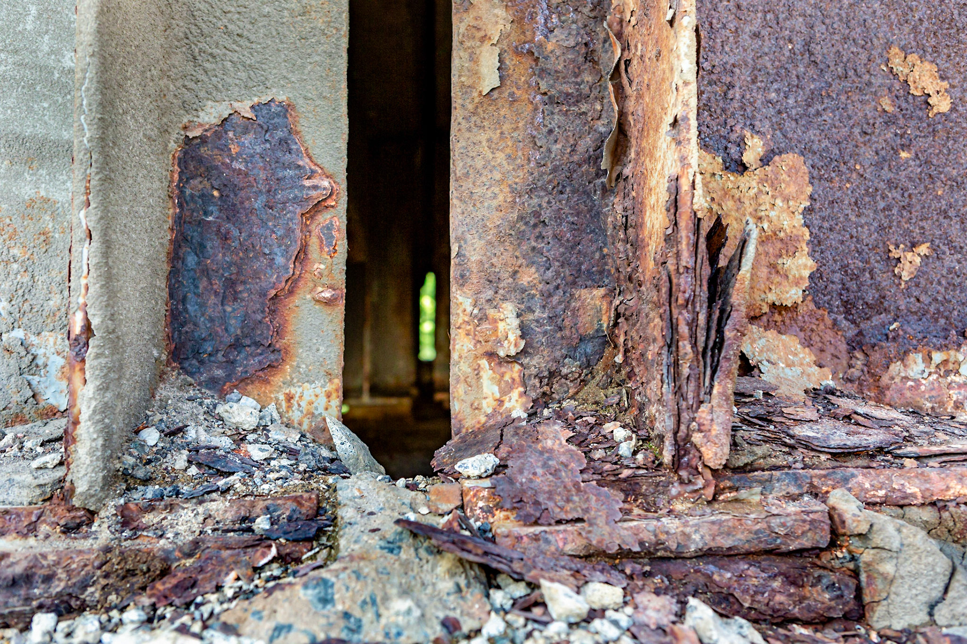 The decay of the I-beams is the reason why the Belmont Bridge is being replaced