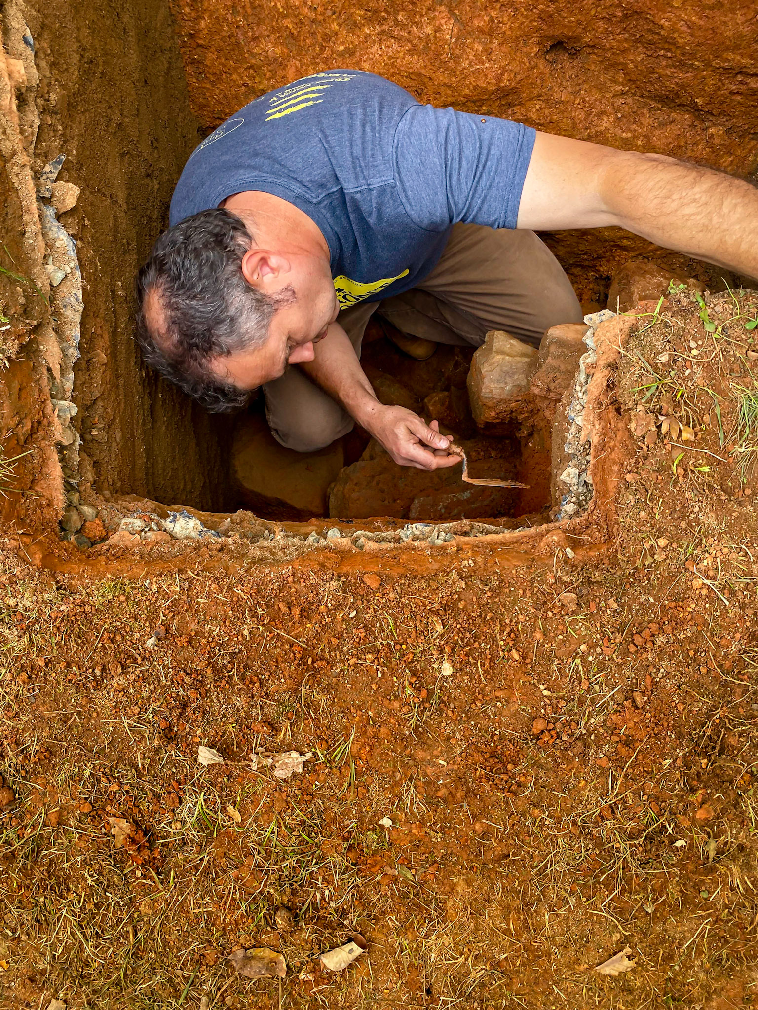 Archaeologist at work