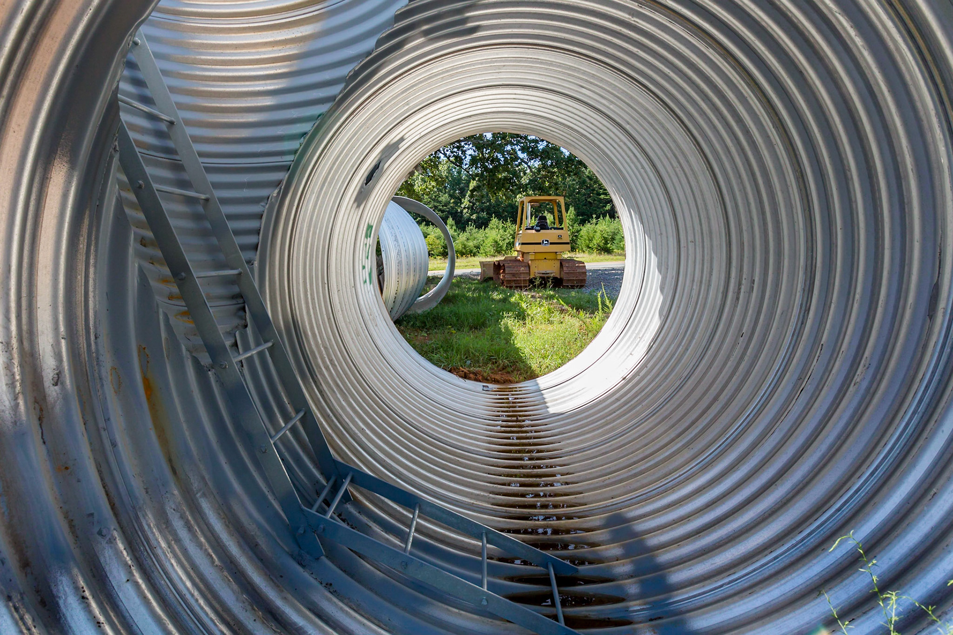 At the end of the pipe