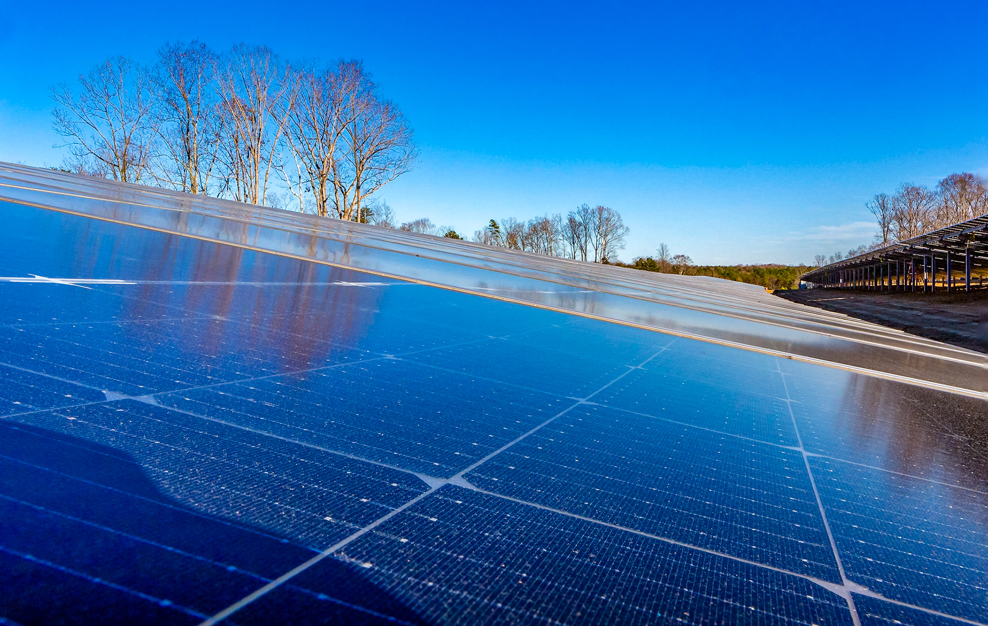 Construction of a new solar site in Fluvanna County, VA.