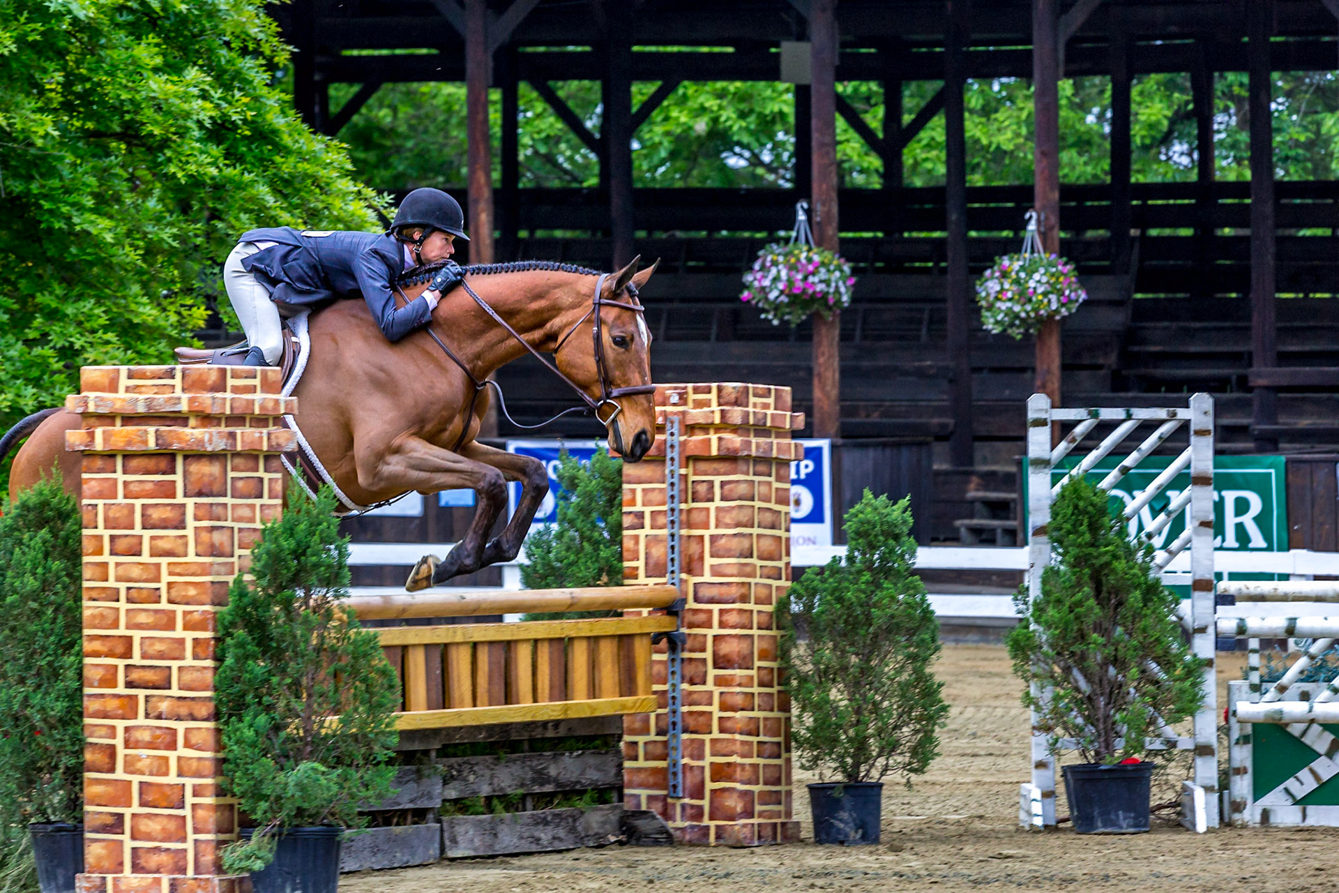 Keswick Horse Show teamwork, horse jump competition