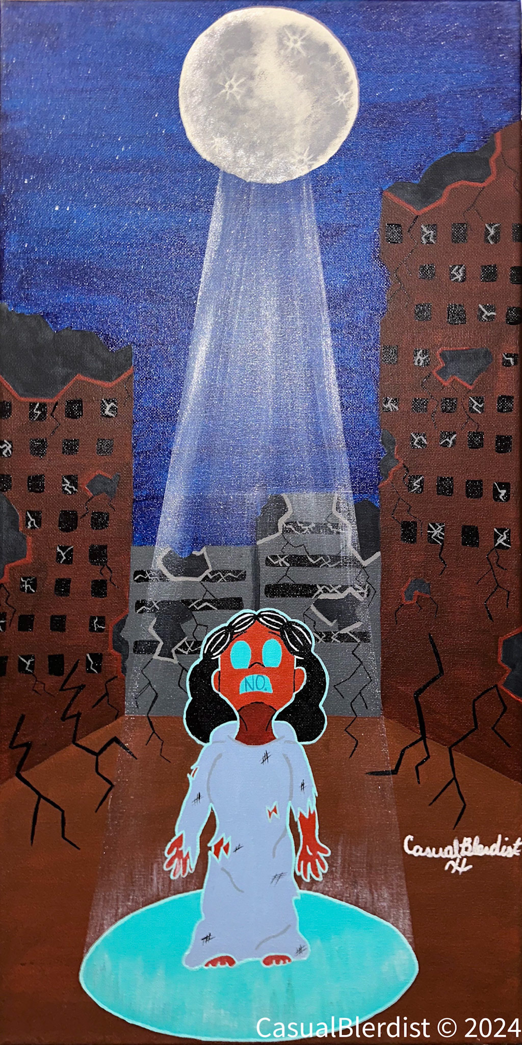 Denied (2024) 12x24 Acrylic 