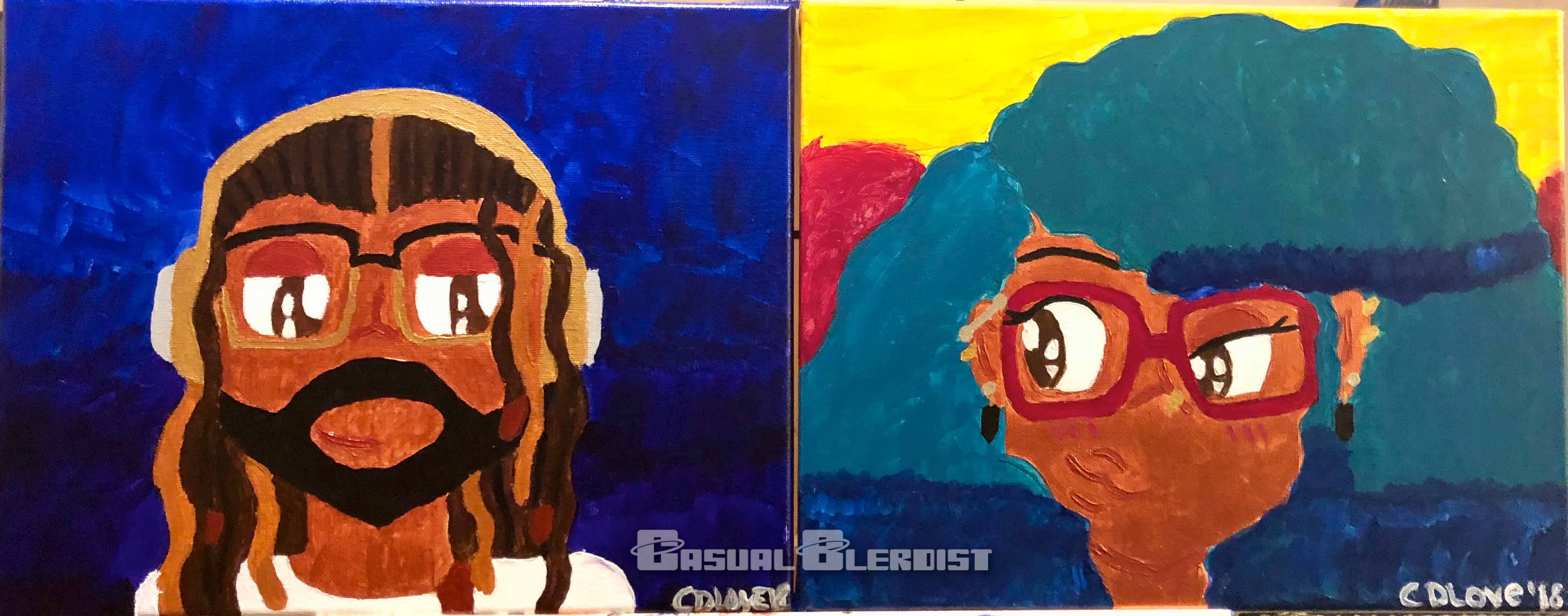 My Other Half (2018) 8x11 Acrylic