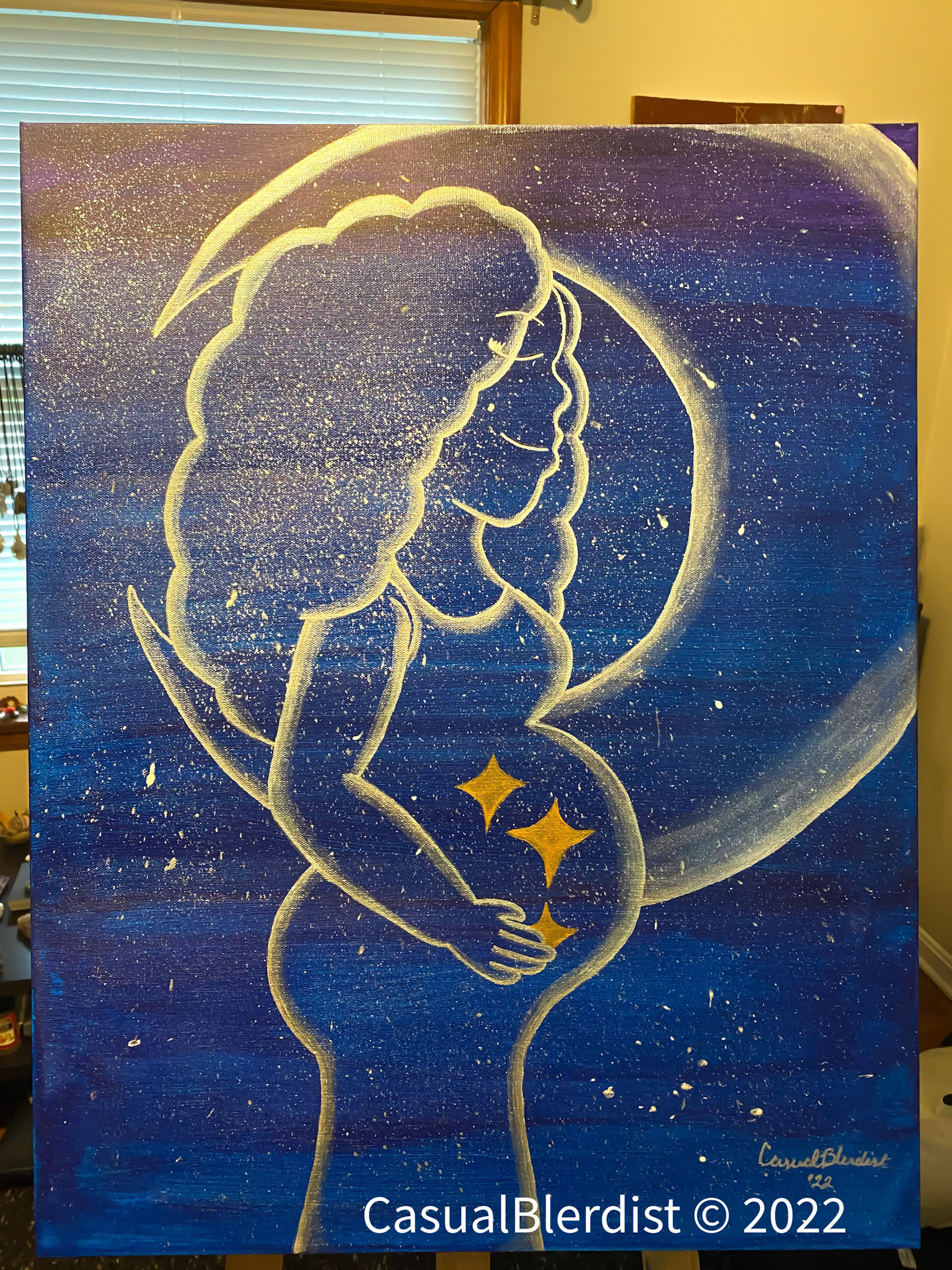 Divine Motherhood (2022) 18x24 Acrylic 