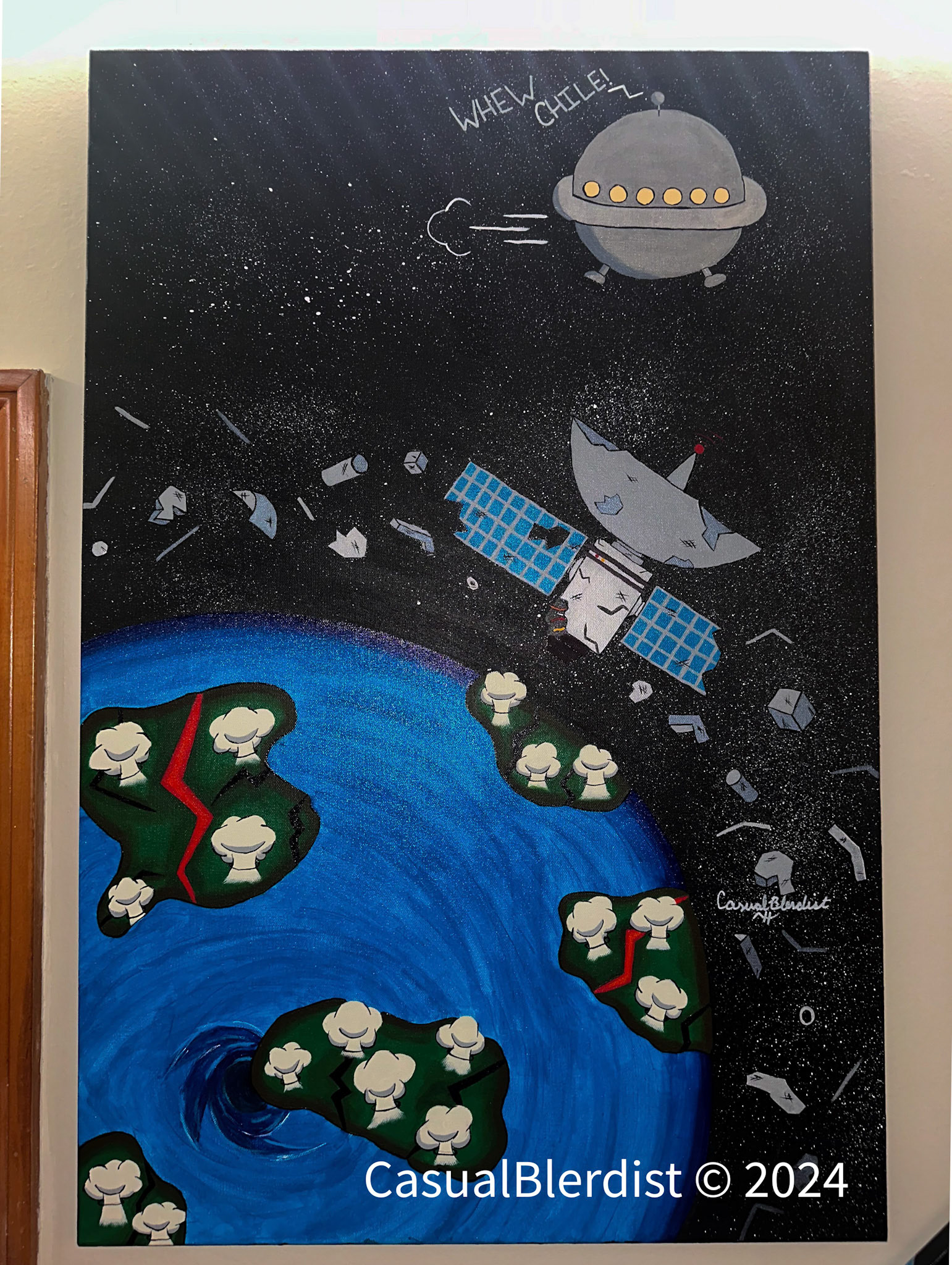 I Wanna Leave (2024) 24x36 Acrylic 