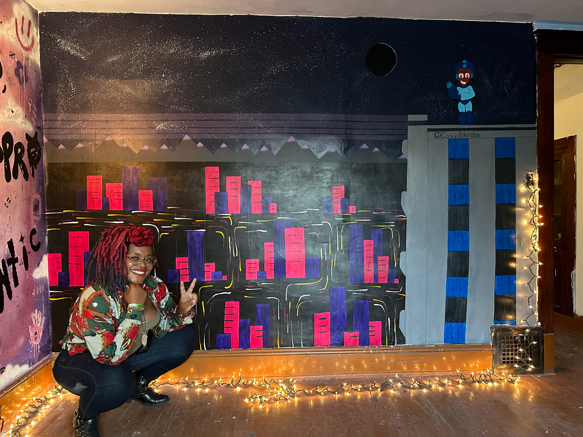 "Its Only Up From Here" Mural at the Indi Art House