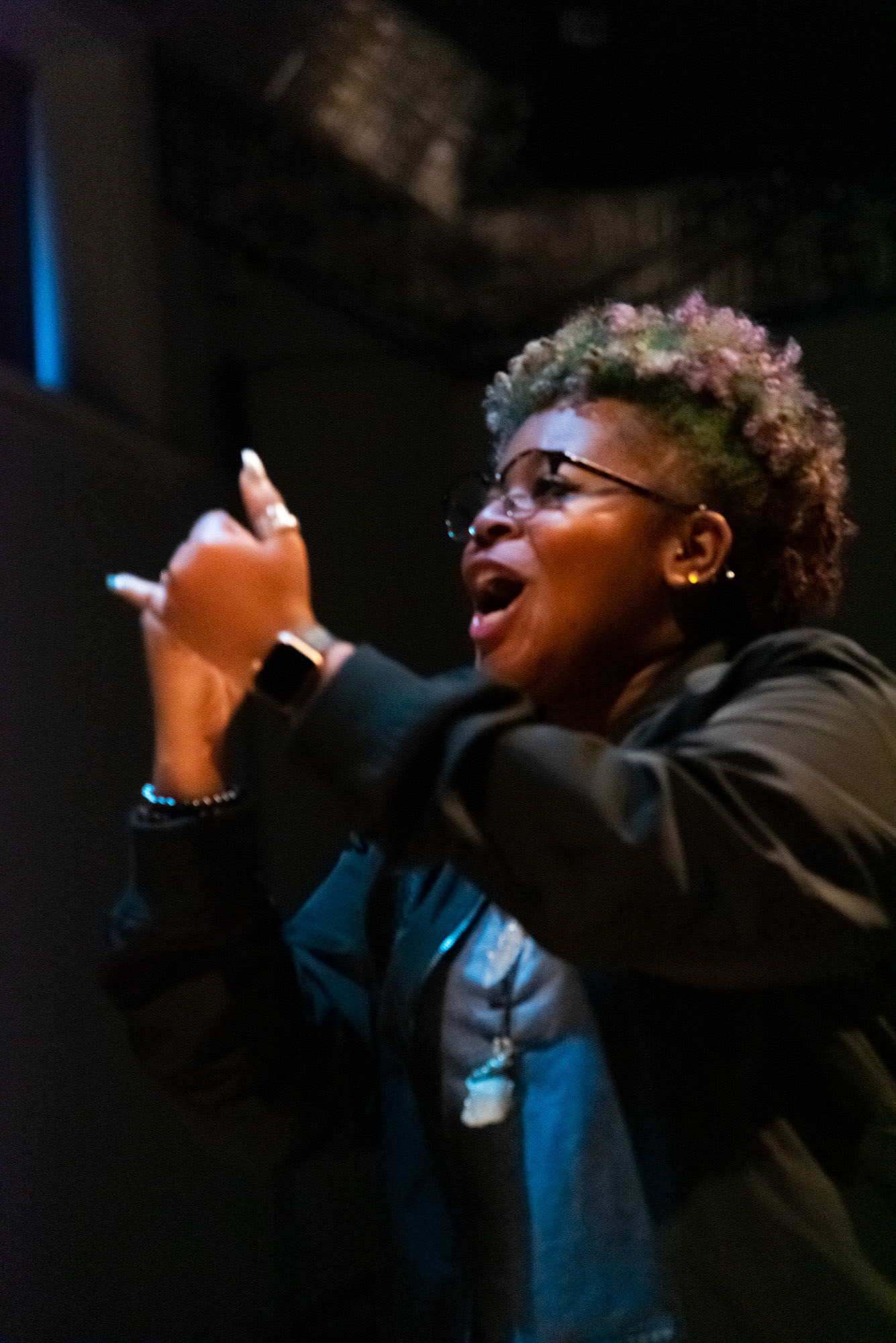"What we DON'T get..." From the piece "Air Guitar Hero", Rising Tide 2019; Photo Credit: Kaitlin Walsh