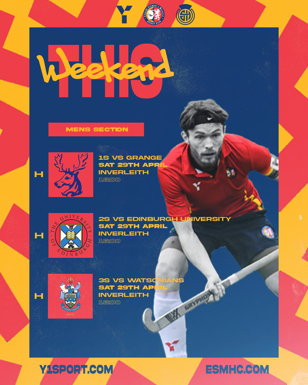 Proposal for a weekly graphic for the club's fixtures