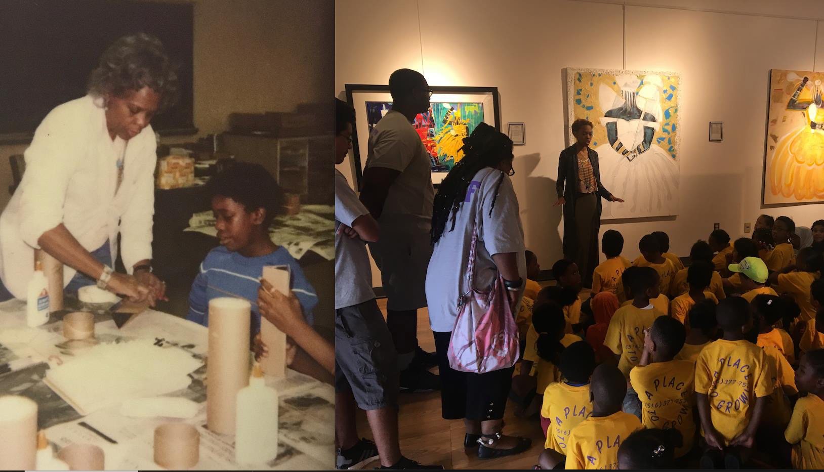 Teaching African-American art photo along side my great grandmother also teaching art in New York in the 1980s