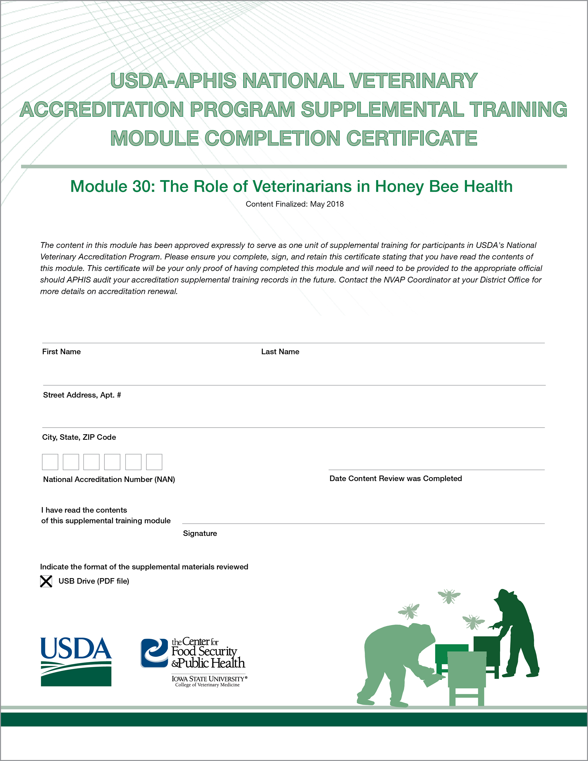 Module Completion Certificate