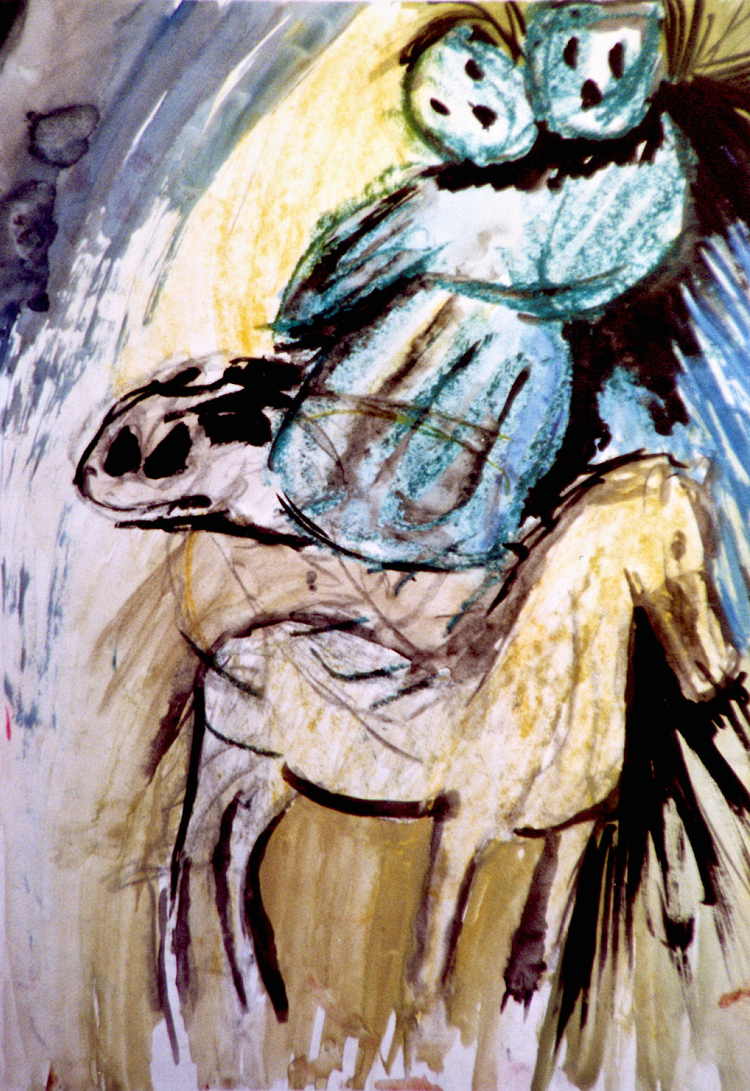 Horse & two heads - 1995