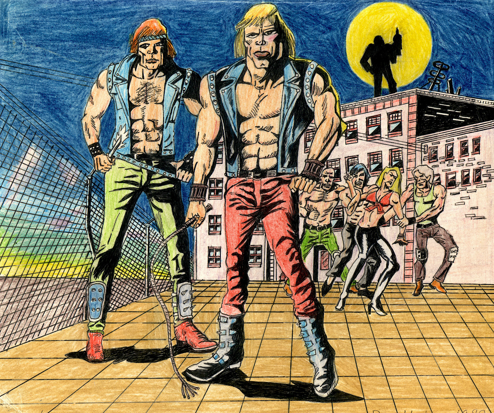 Double Dragon Atari Video game - 1988