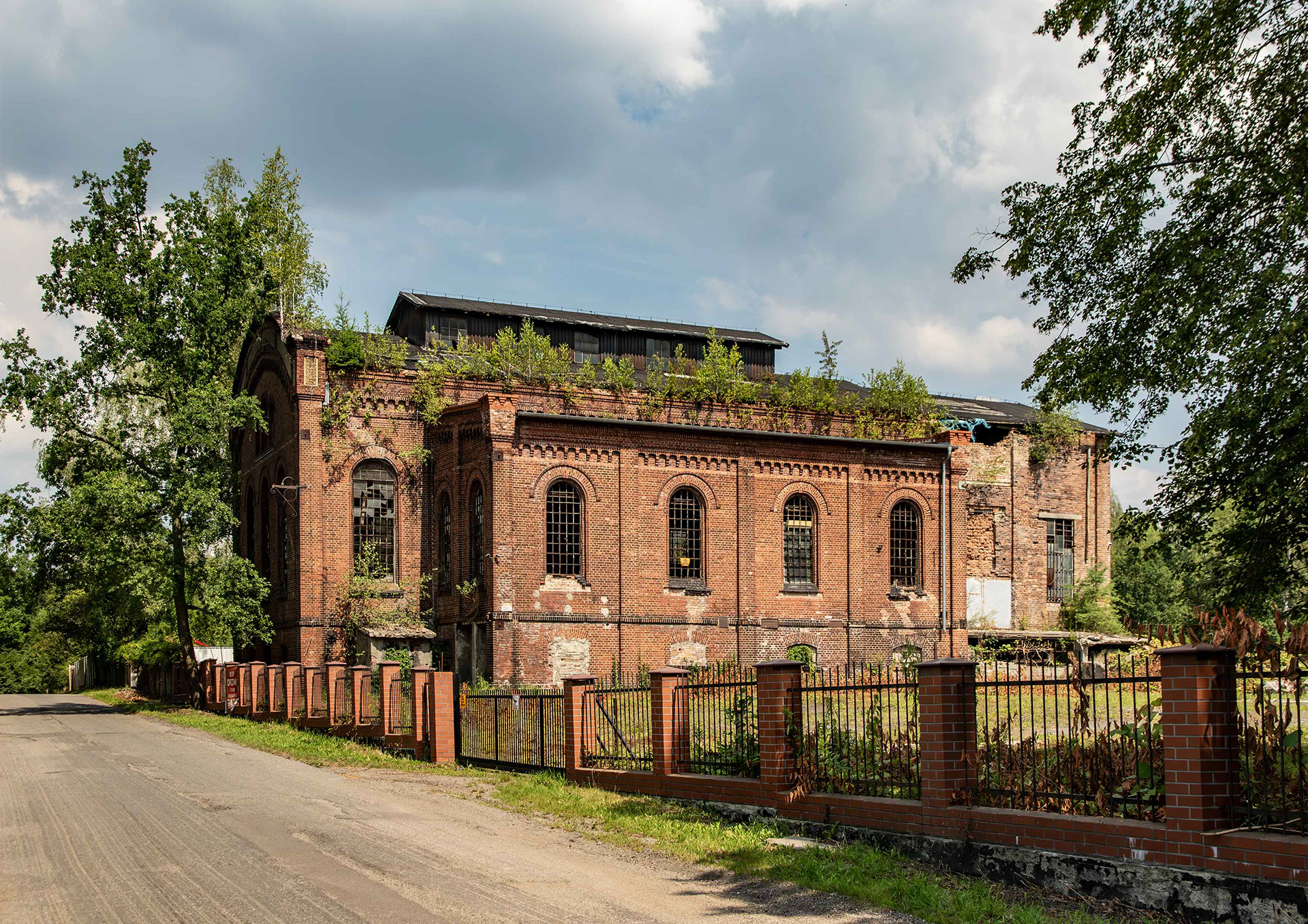 Budynek maszyny wyciągowej szybu Zachodniego Kopalni Preussen (Miechowice) 1908r.