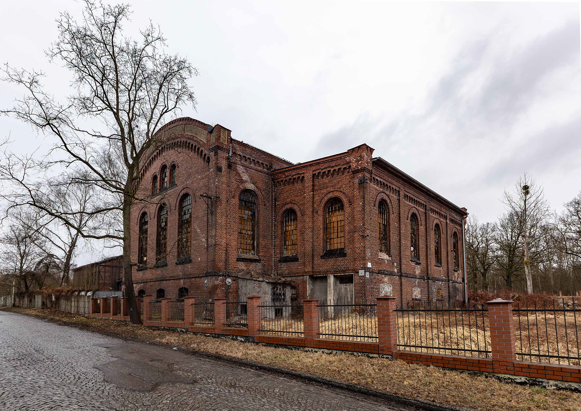 Budynek maszyny wyciągowej szybu Zachodniego Kopalni Preussen (Miechowice) 1908r