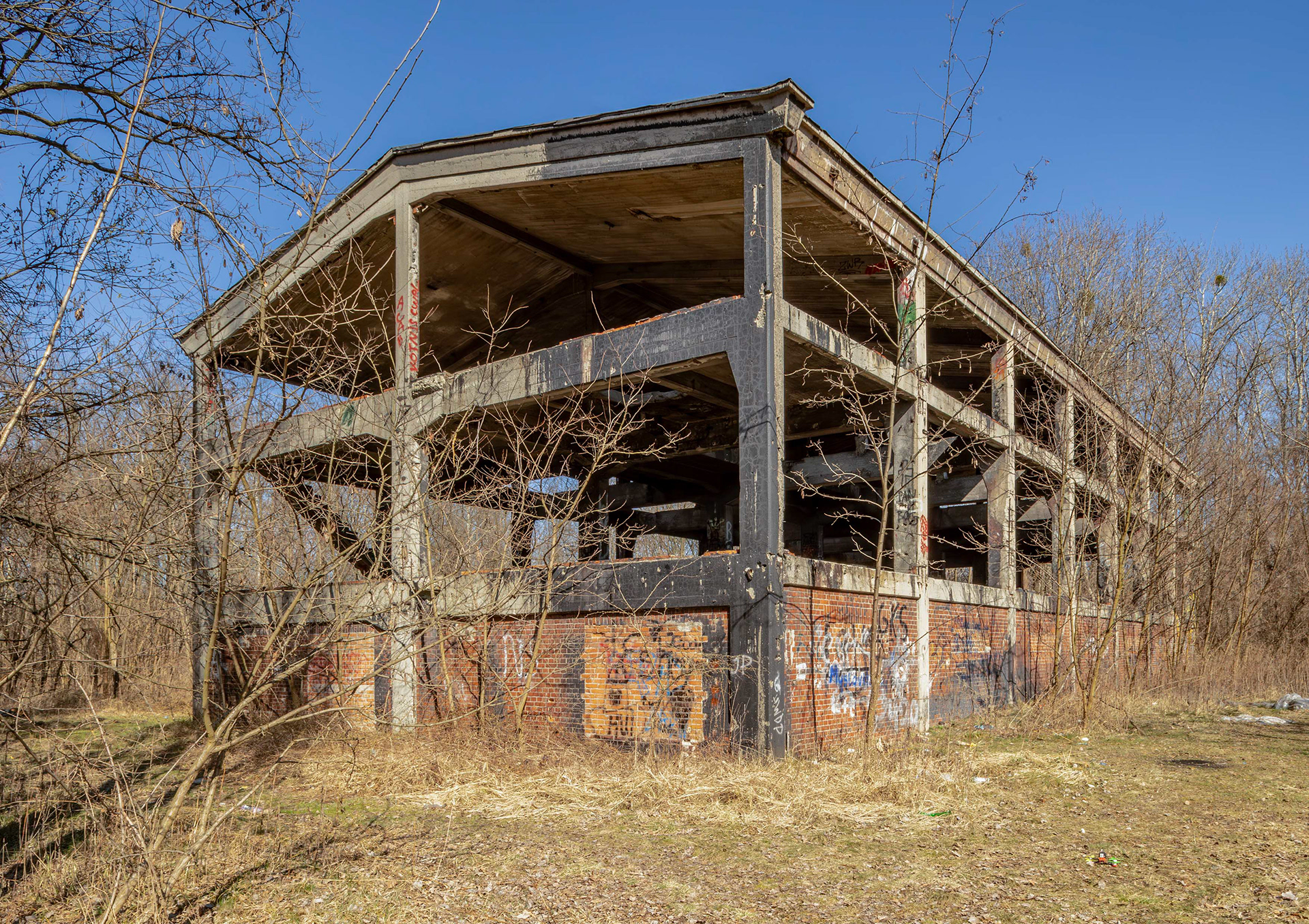 Ruiny hali krystalizacji naftalenów Zabrze