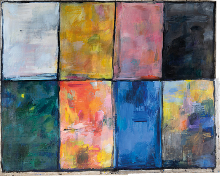 Eight days / 160 x 212 cm, oil, canvas, 2024