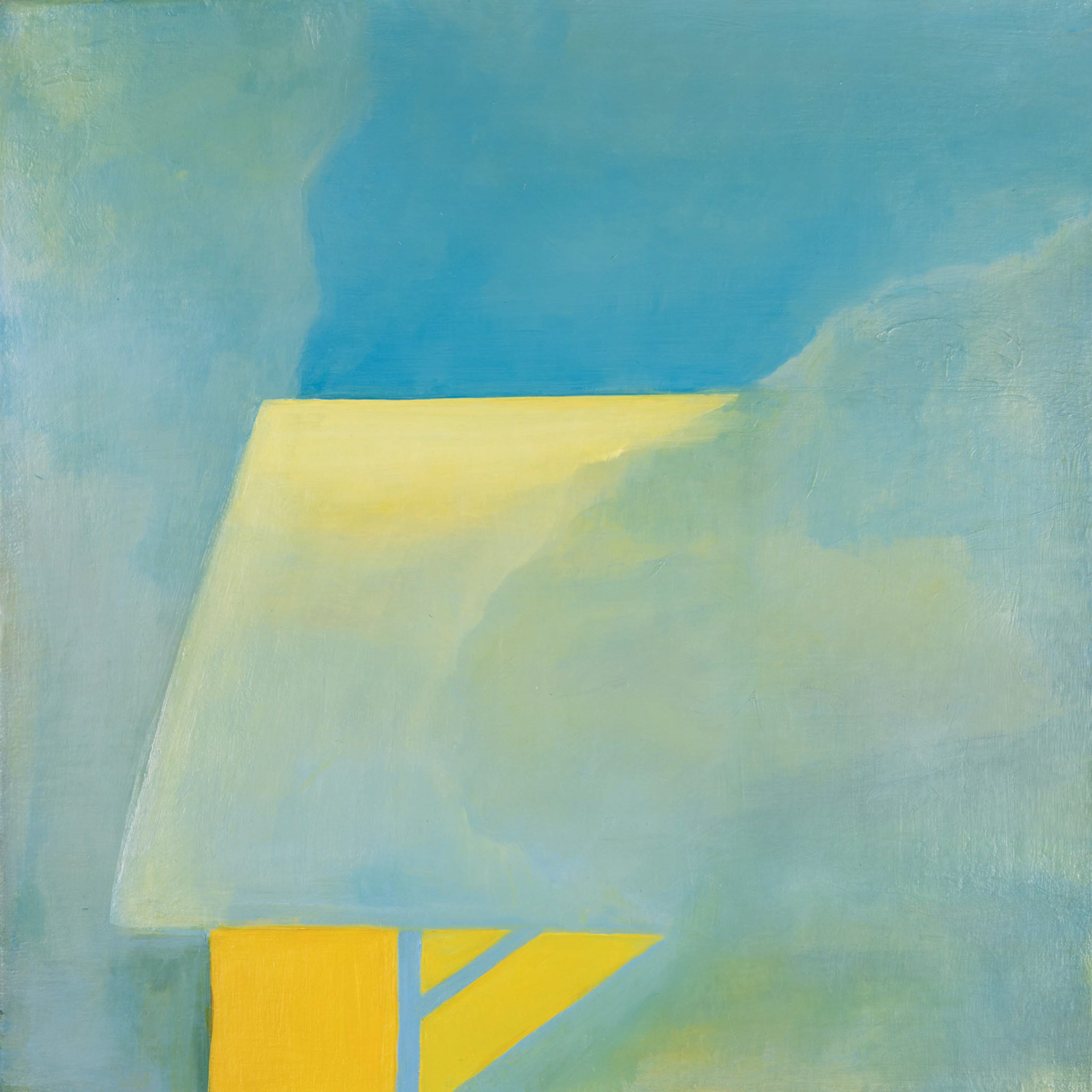 Roof / 50 x 50 cm, oil, canvas