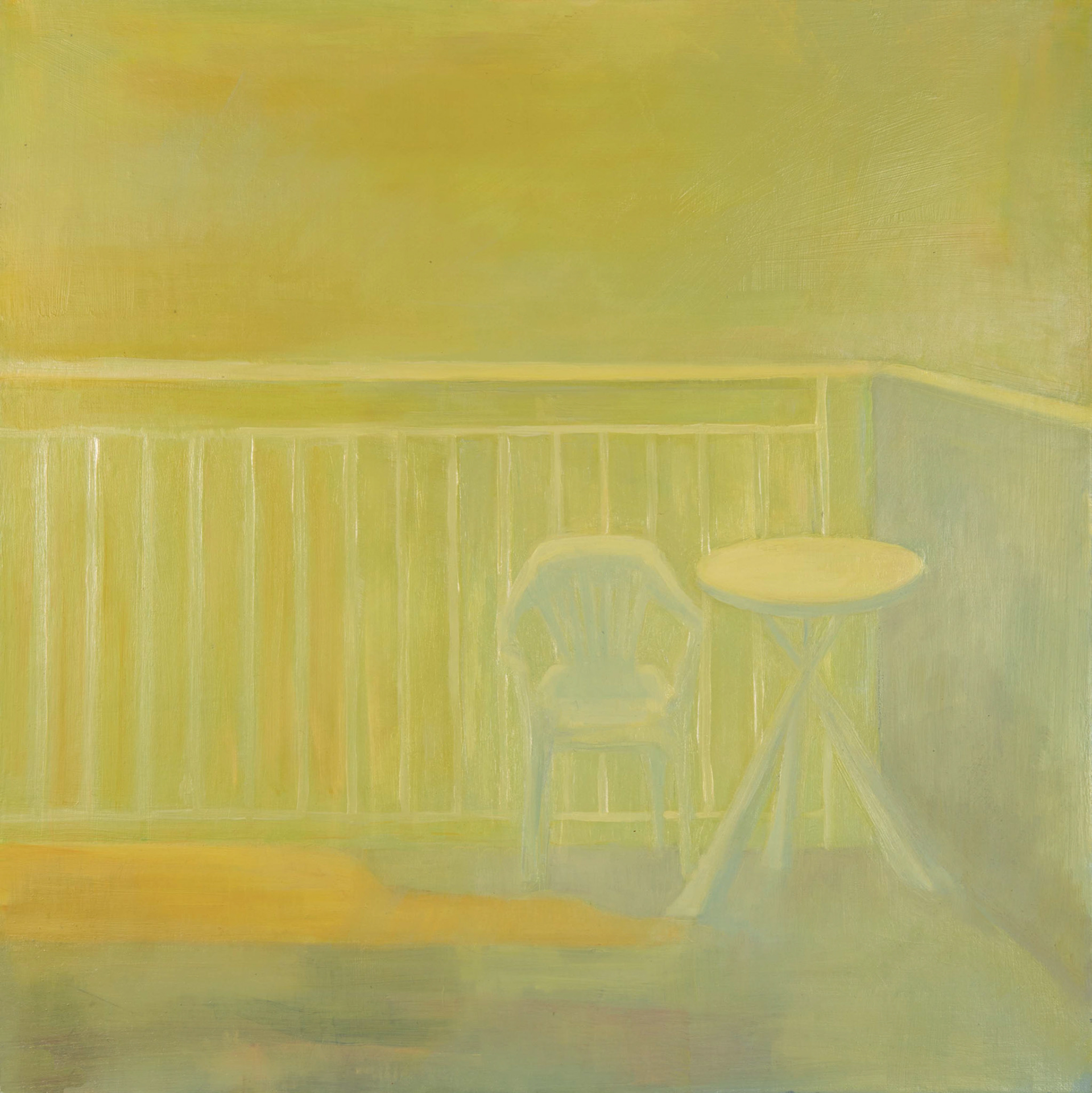 Terrace 60 x 60 cm, oil, canvas