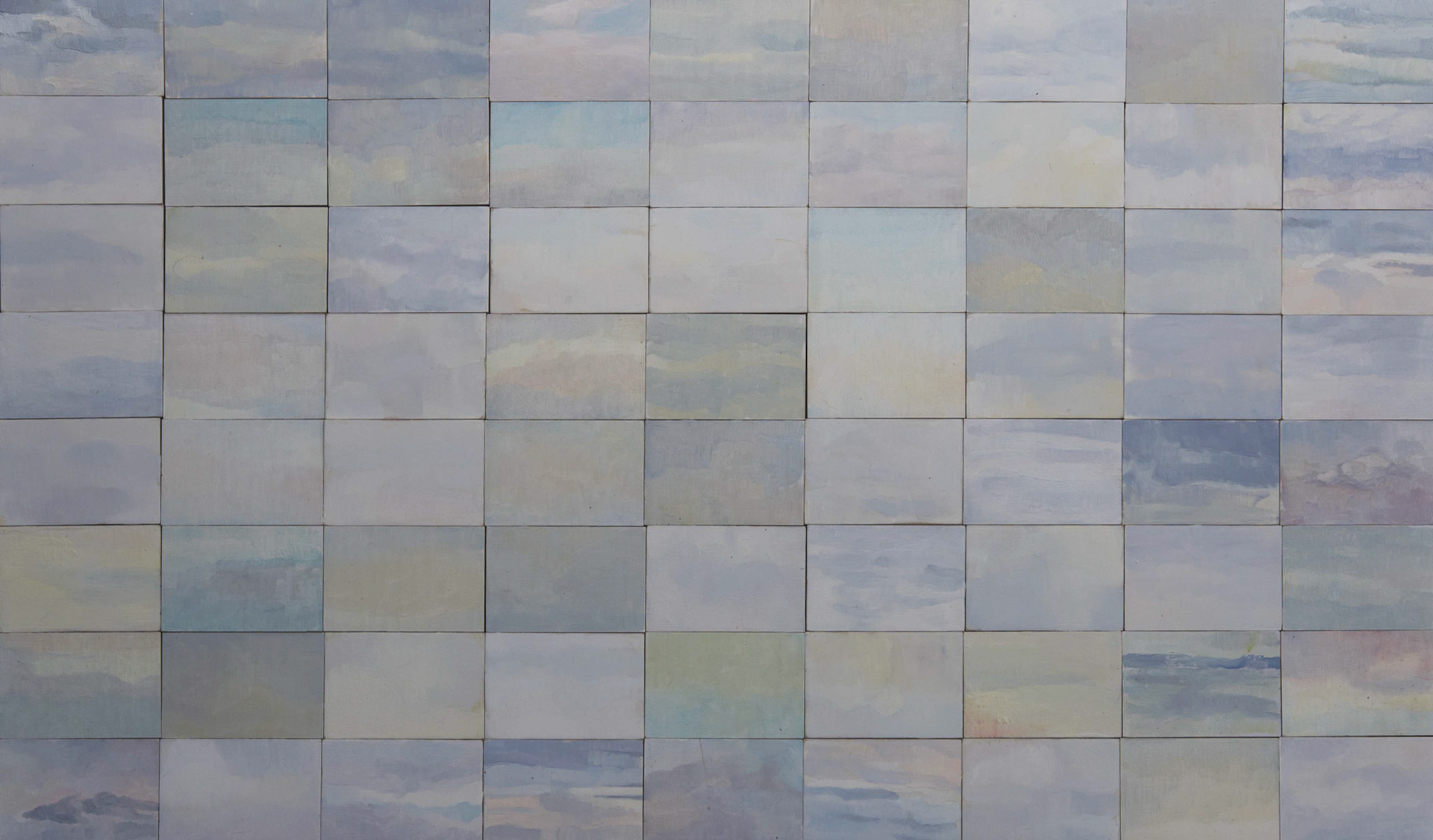 Sky sketches  / 80 x 135 cm, oil, plywood 2011