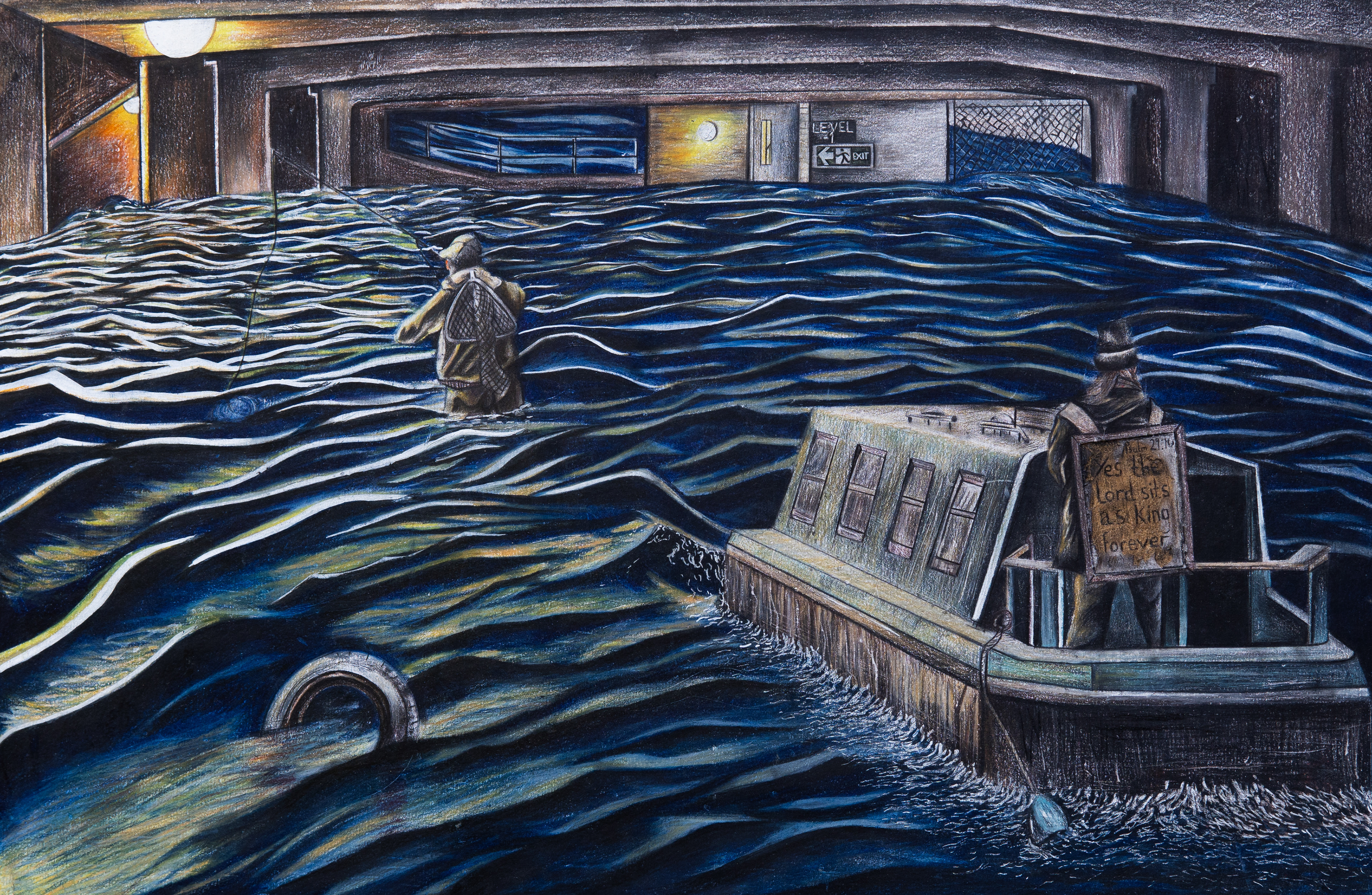 The Flood (2021) 36 x 54cm