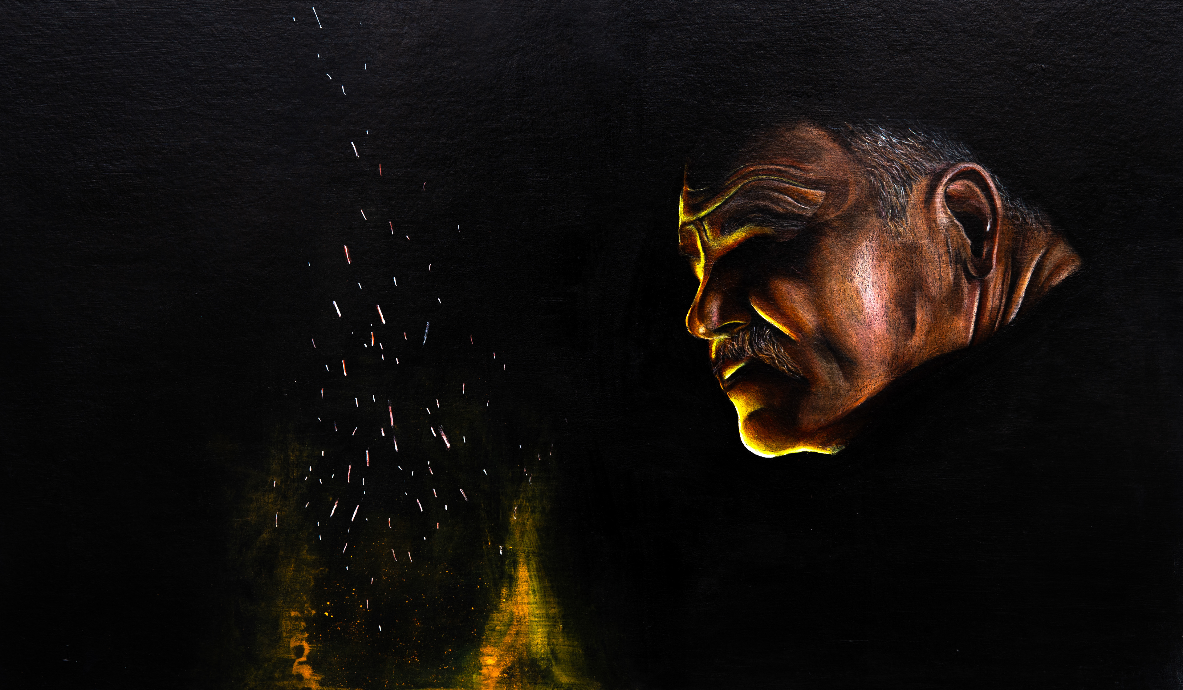 The Inferno (2021) 57 x 34.4cm