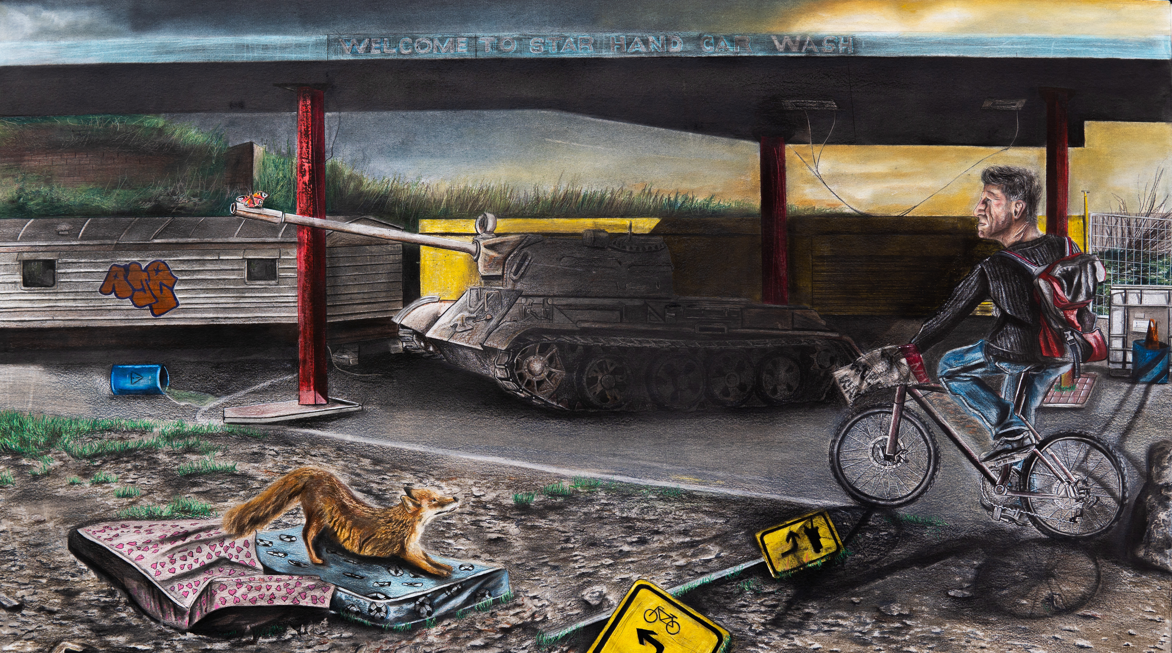 The Star Hand Car Wash (2022) 100.4 x 56.2cm