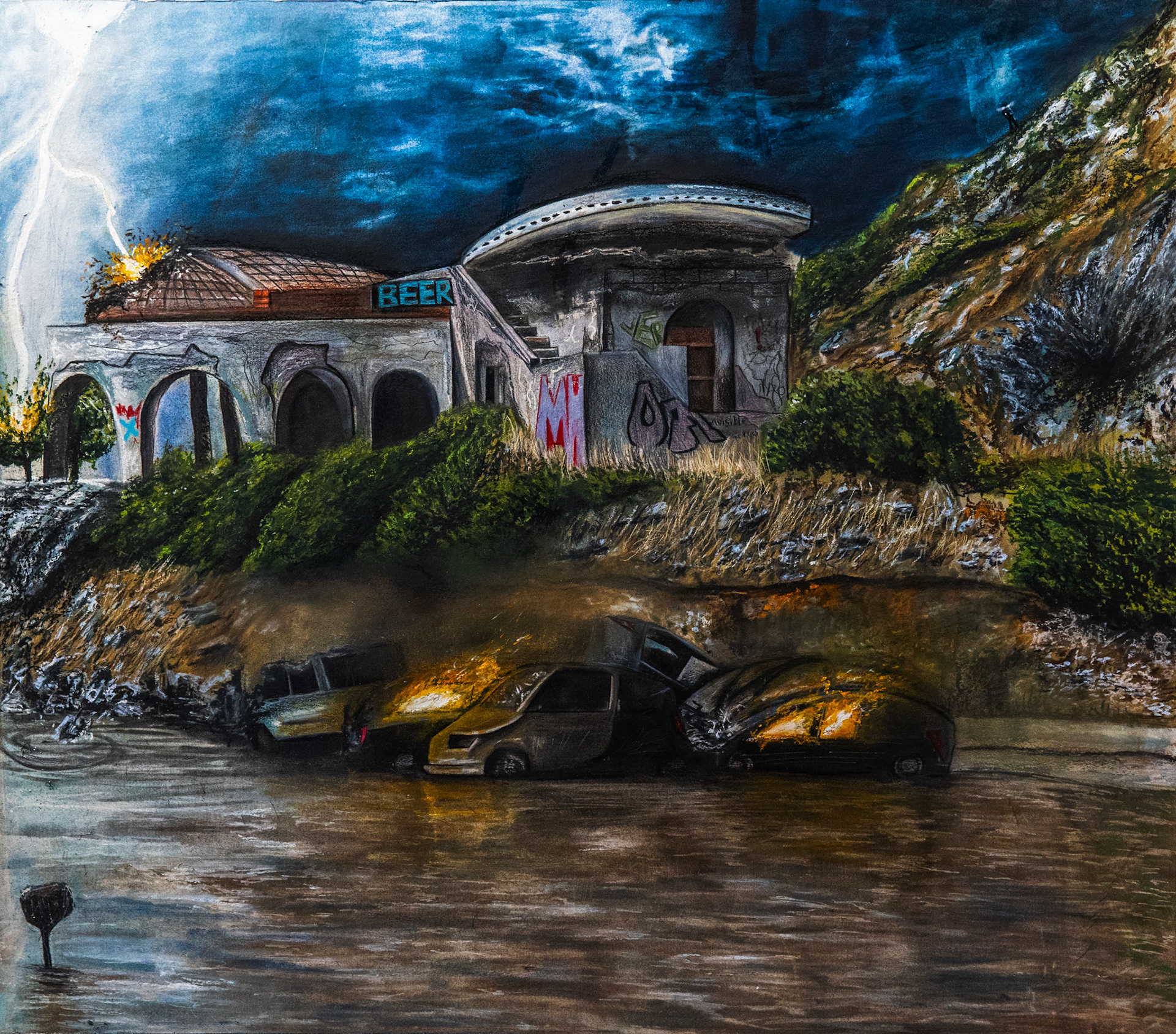 The Landing (2024) 70 x 61.4cm