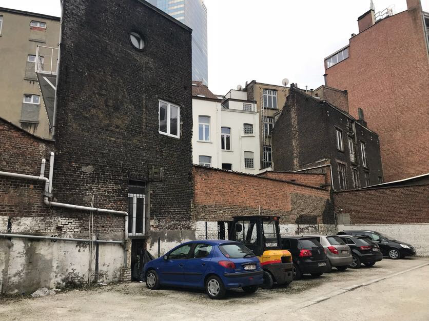 Situation existante: parking en intérieur d'îlot