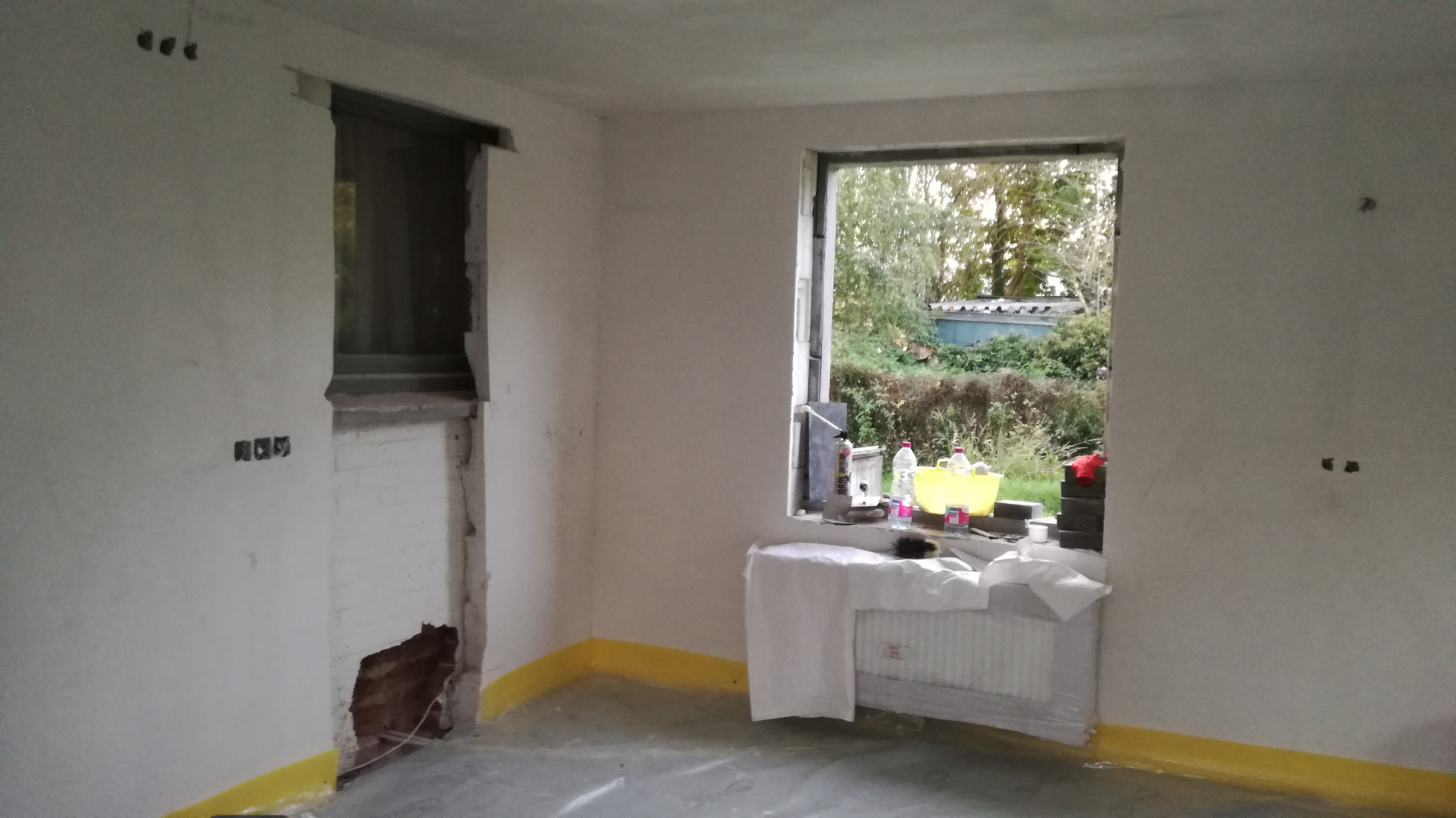 Situation existante: travaux en cours